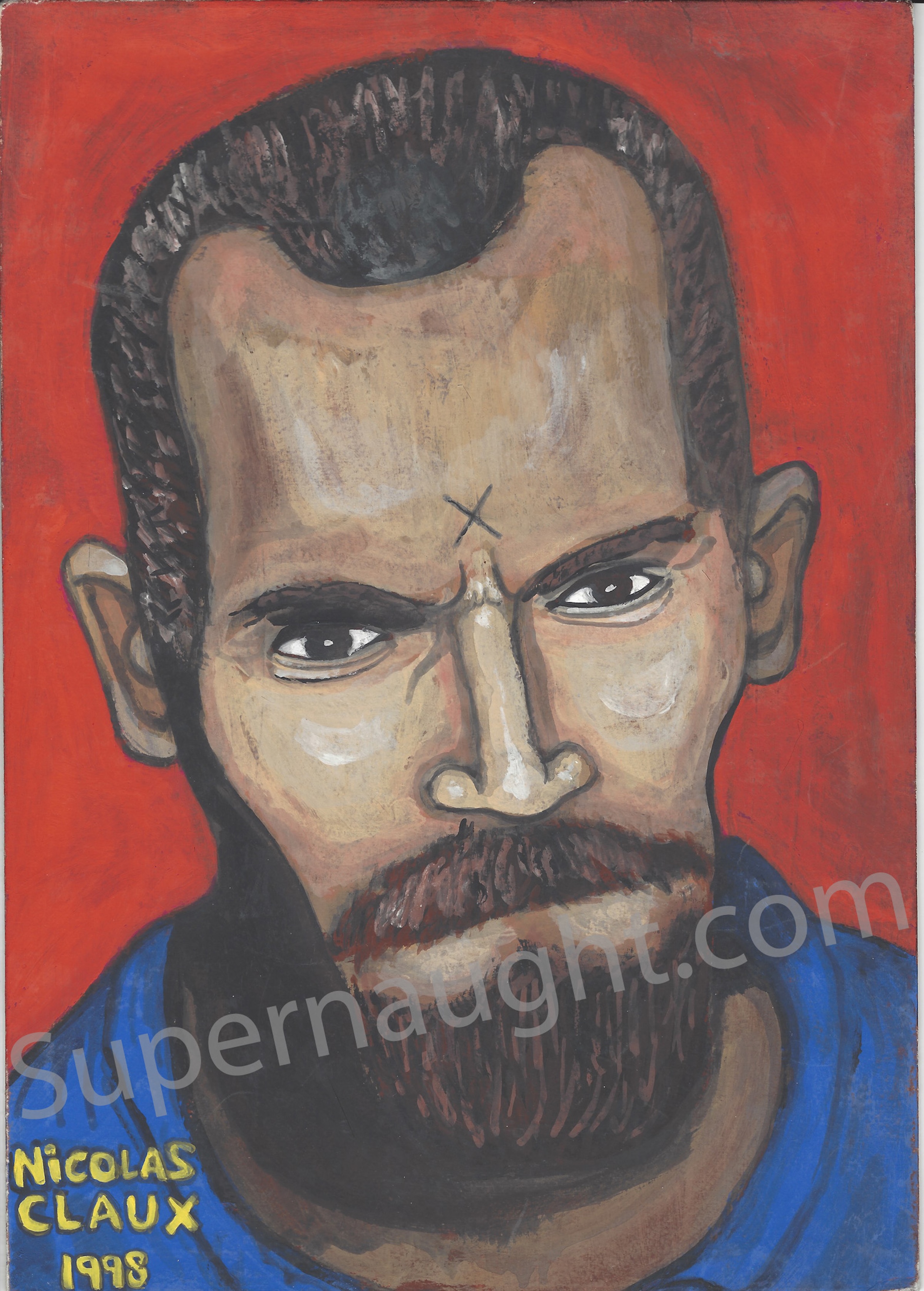 Nico Claux Charles Manson Portrait Signed