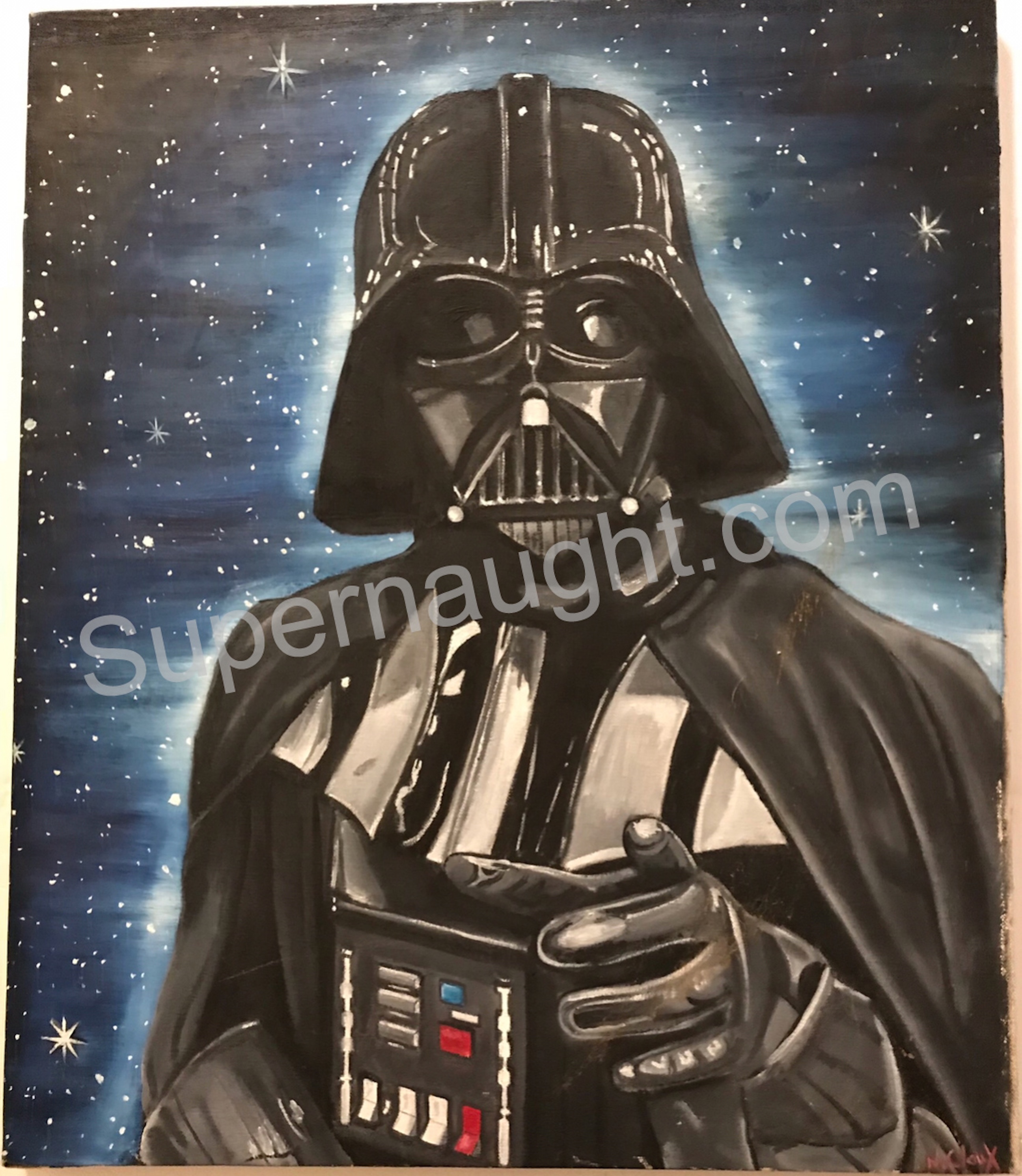 Nico Claux Darth Vader Painting Signed