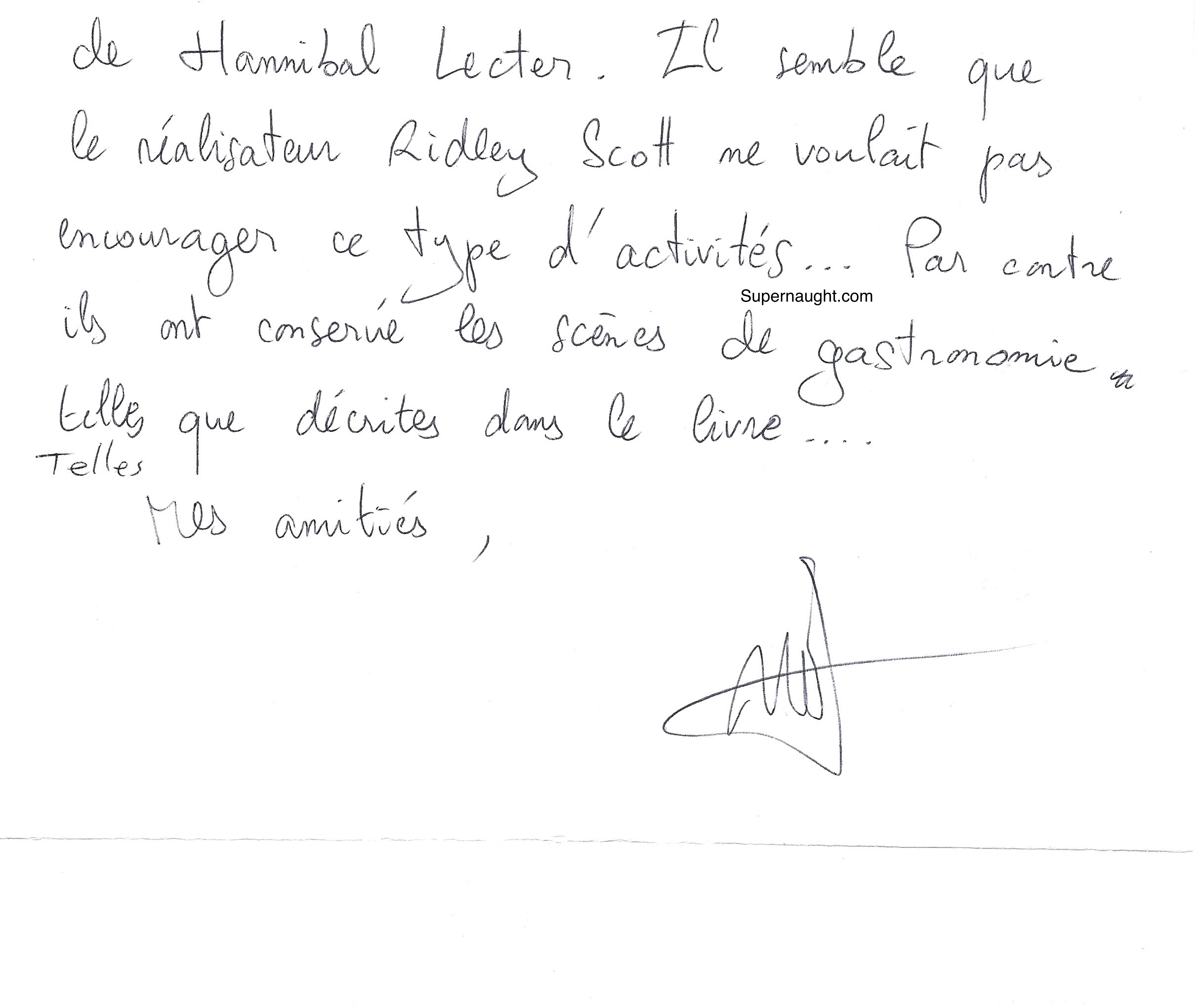 Nico Claux Signed Note To Patrick Kearney