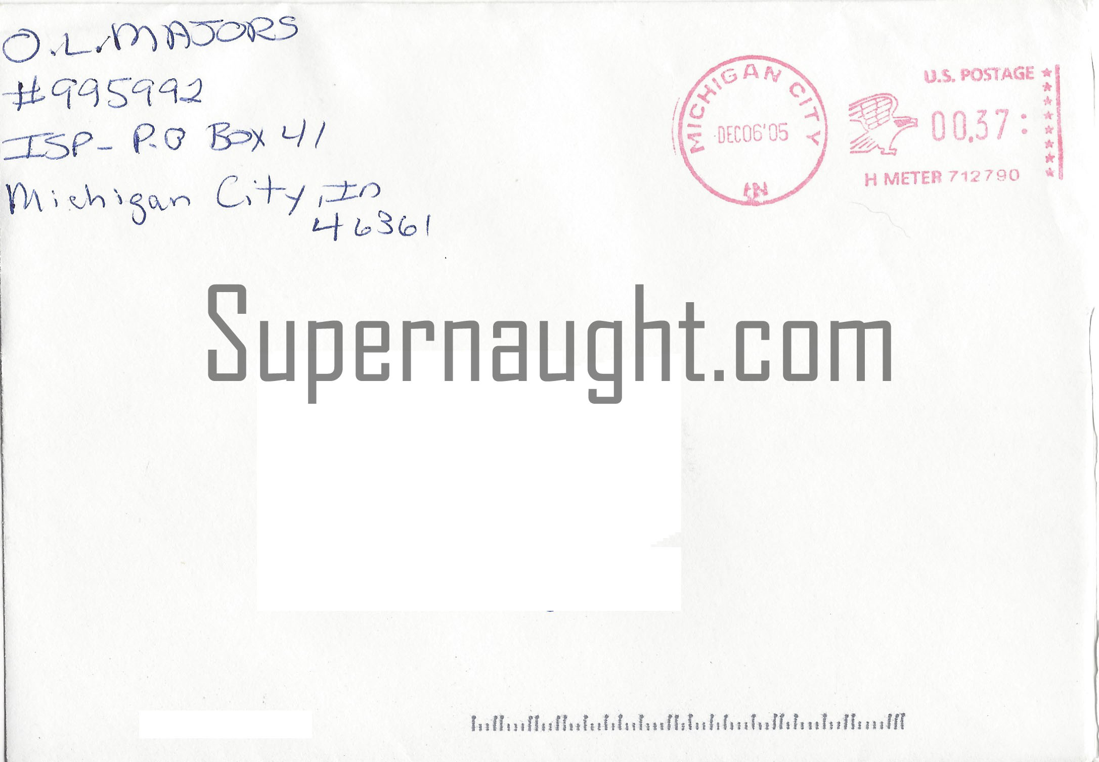 Orville Lynn Majors Christmas Card And Envelope Set Both Signed image 2