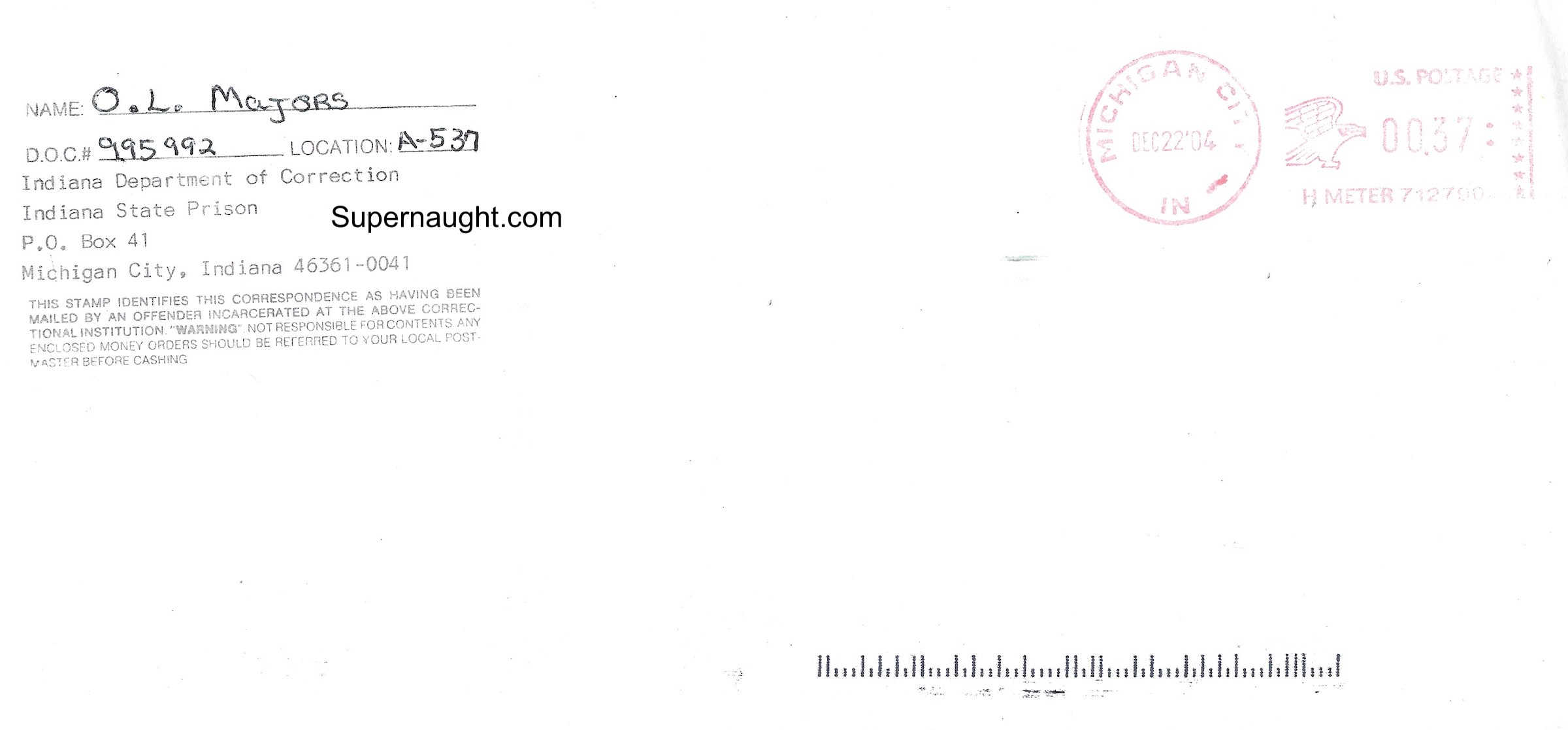 Orville Majors 3 Page Letter and Envelope Both Signed image 4