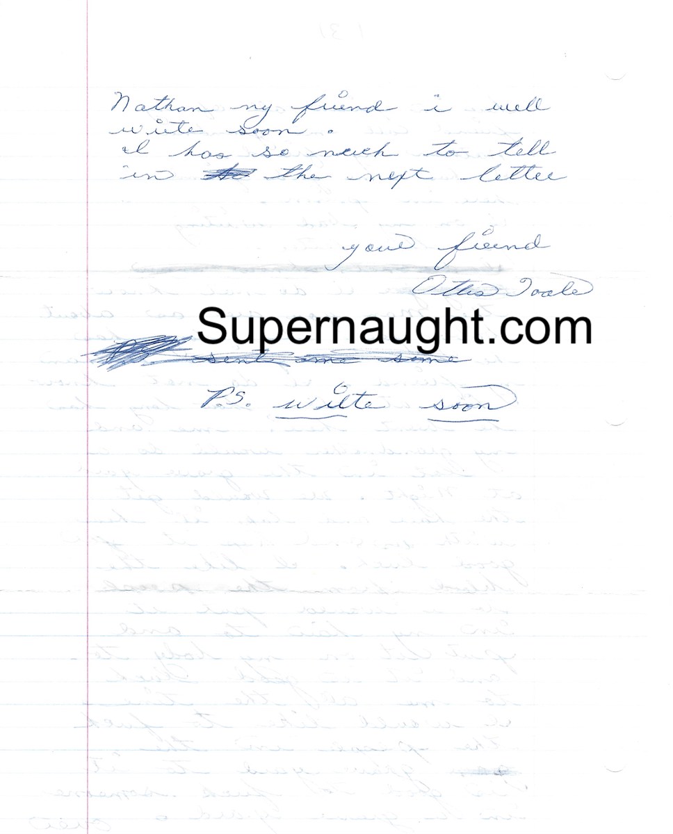 Ottis Toole 4 Page Letter and Envelope Set Both Signed image 4