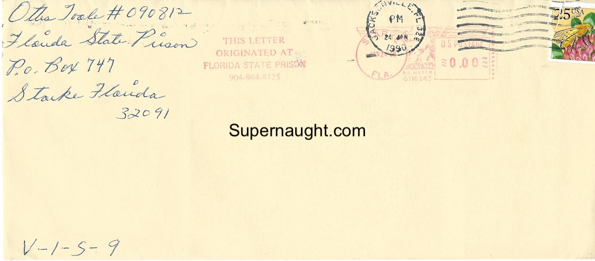 Ottis Toole 4 Page Letter and Envelope Set Both Signed image 5