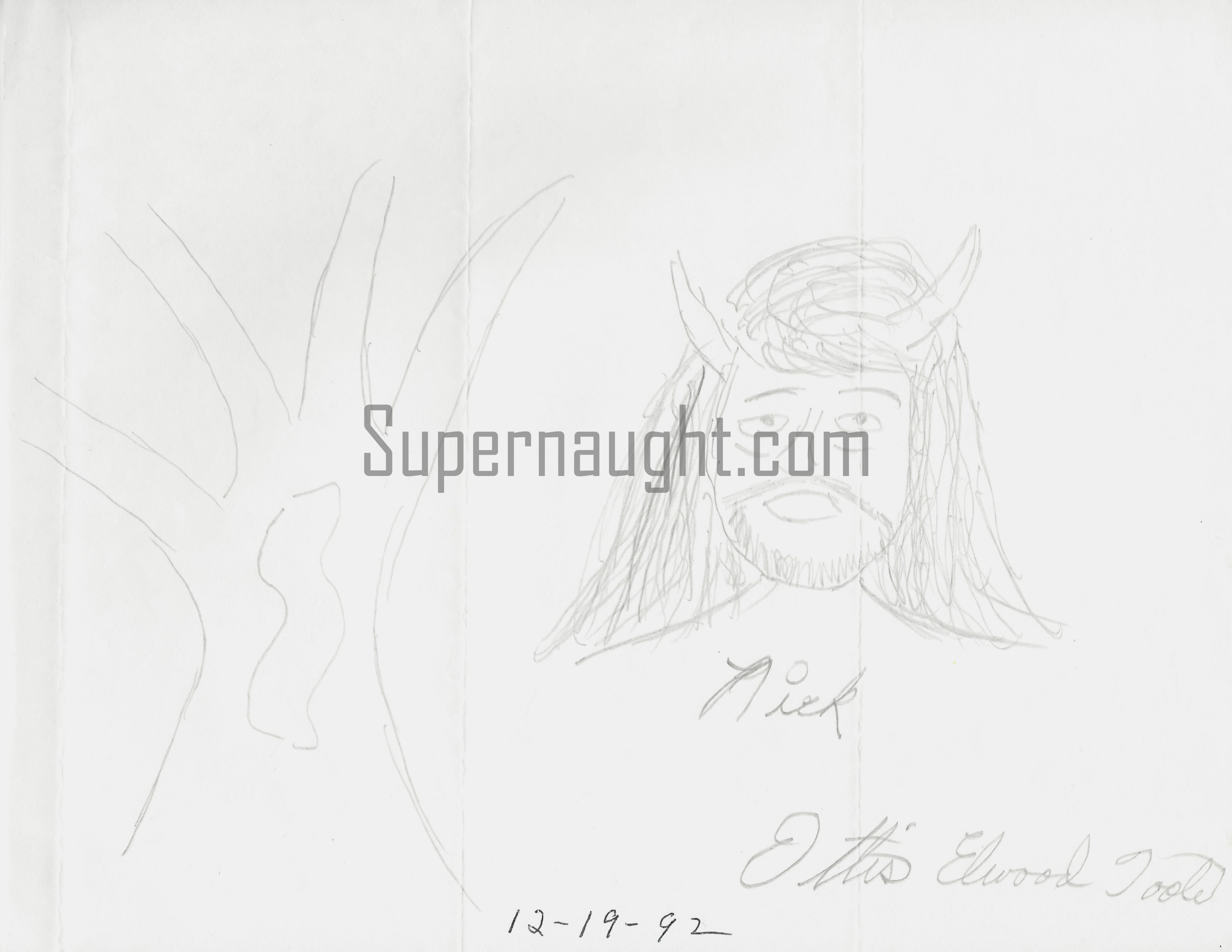 Ottis Toole Devil with Horns Artwork Signed