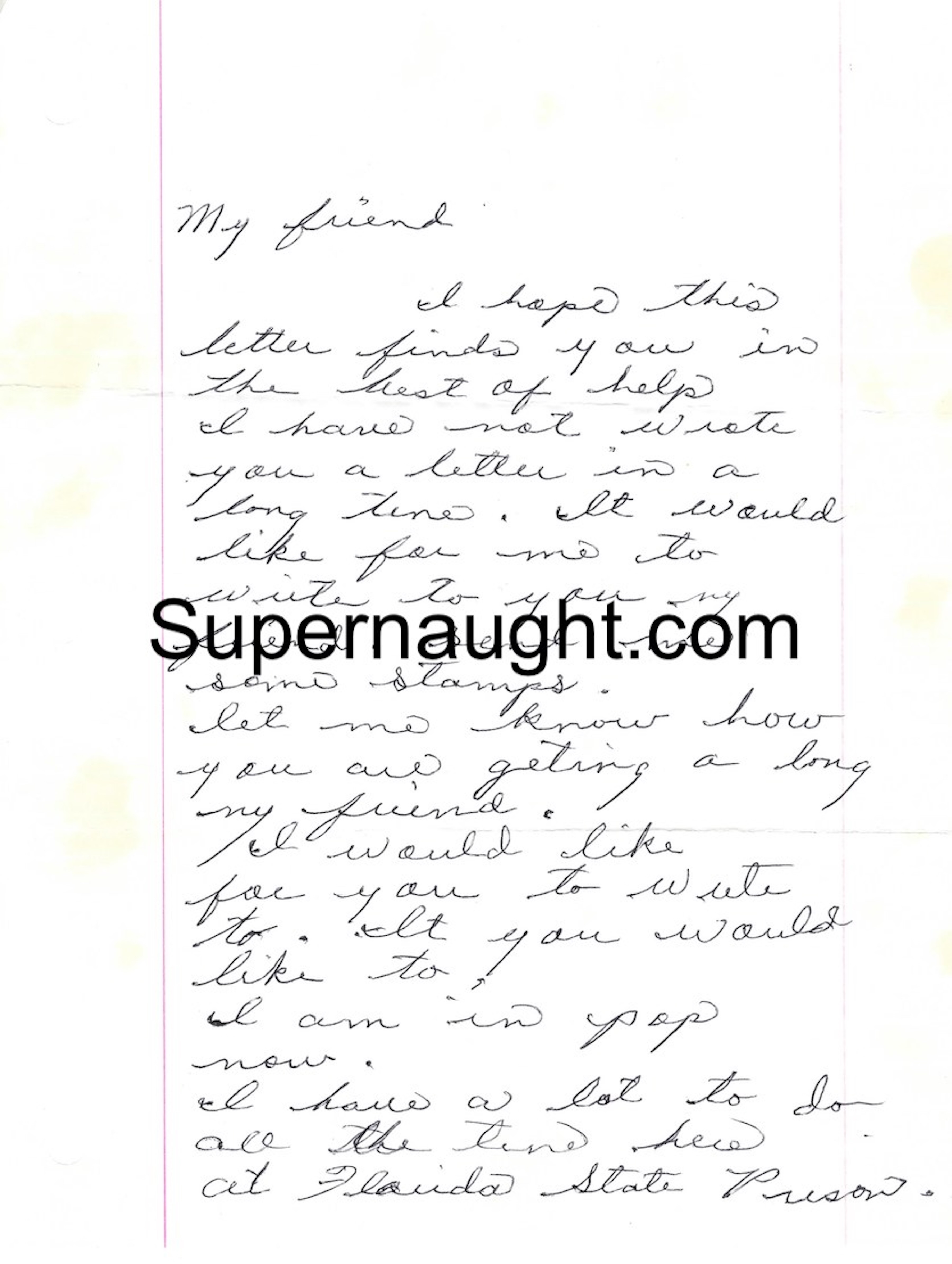 Ottis Toole Letter and Envelope Set Both Signed