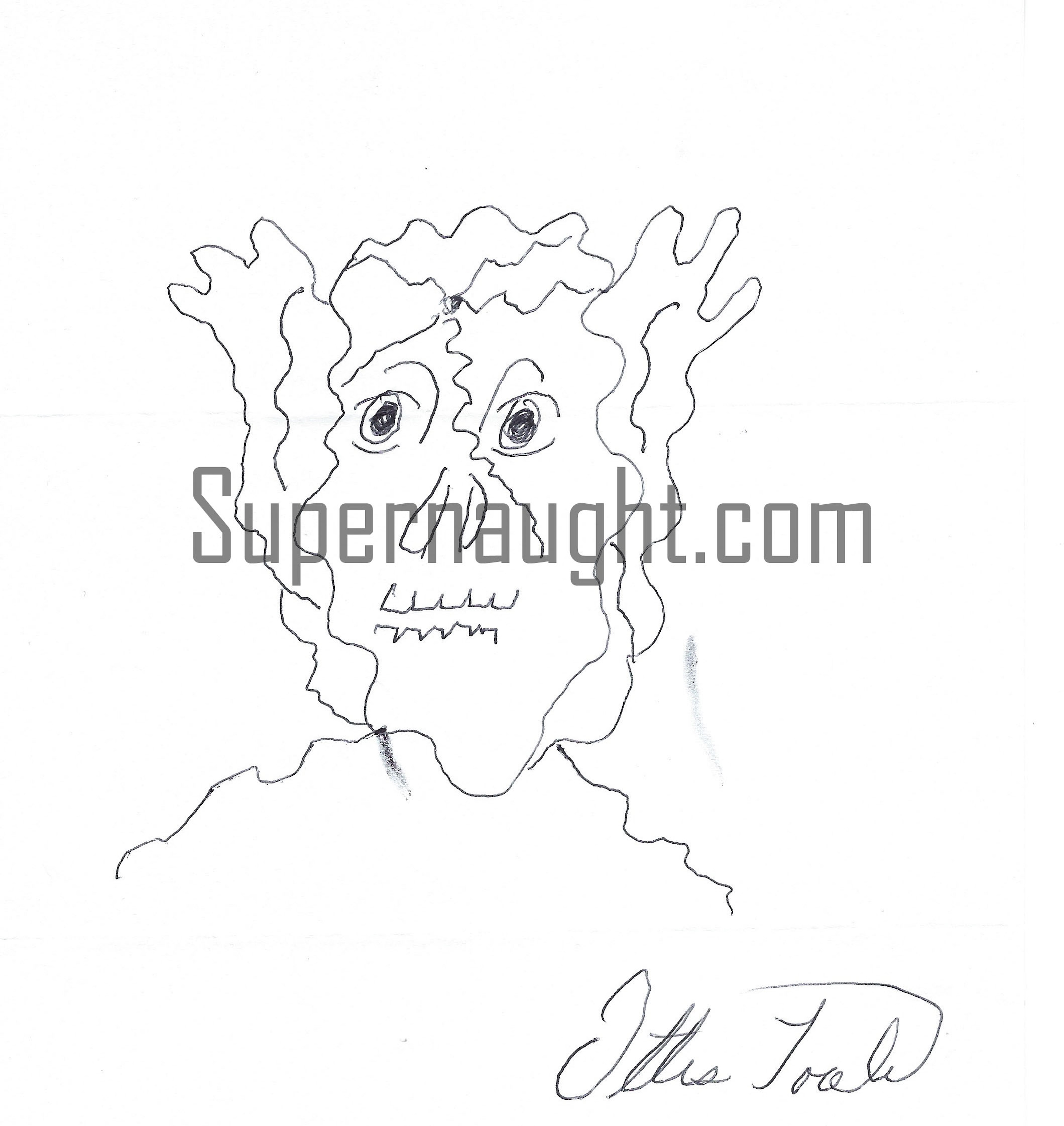 Ottis Toole Signed Monster Artwork