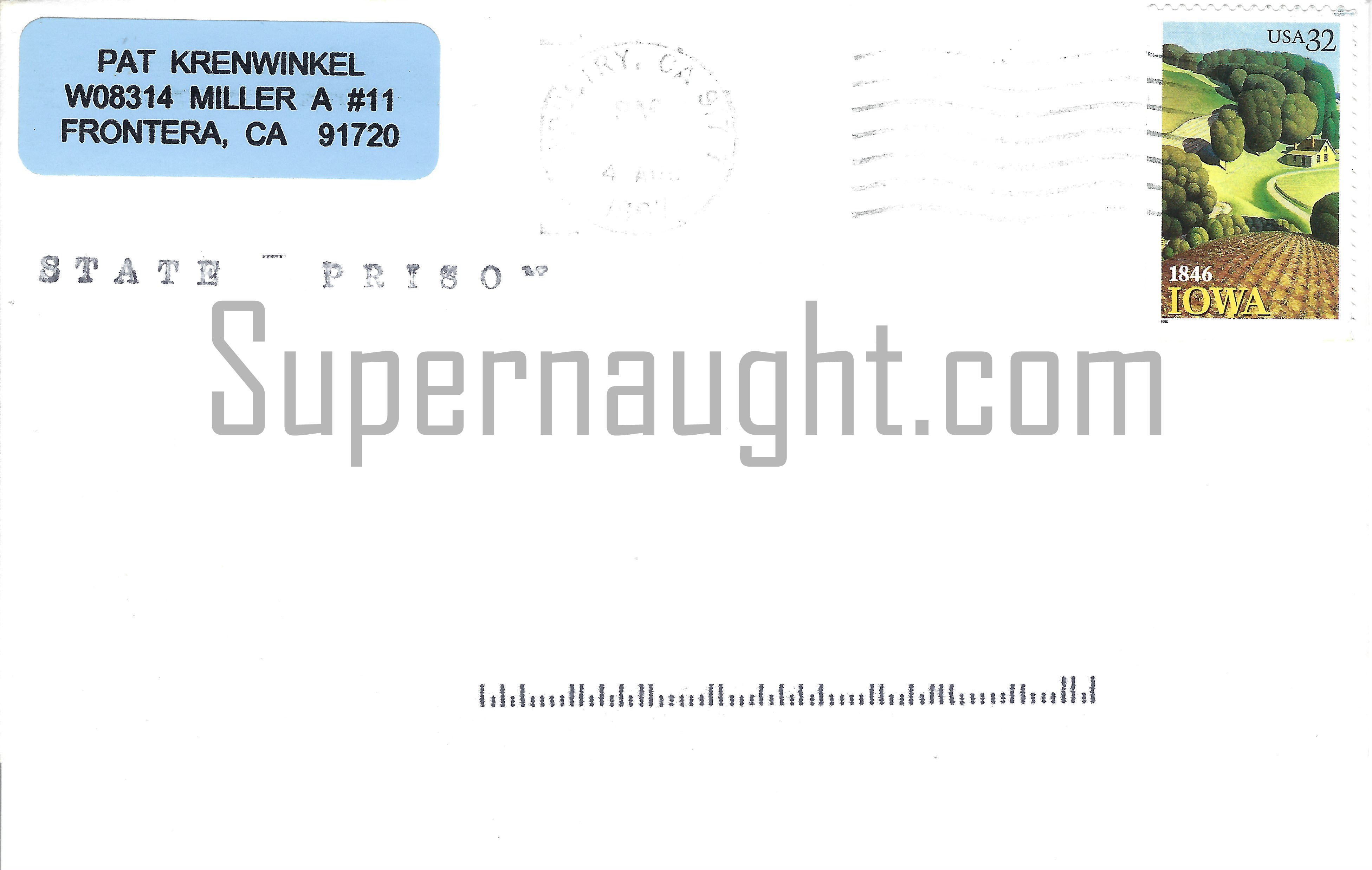 Patricia Krenwinkel Signed Letter With Envelope Set image 2