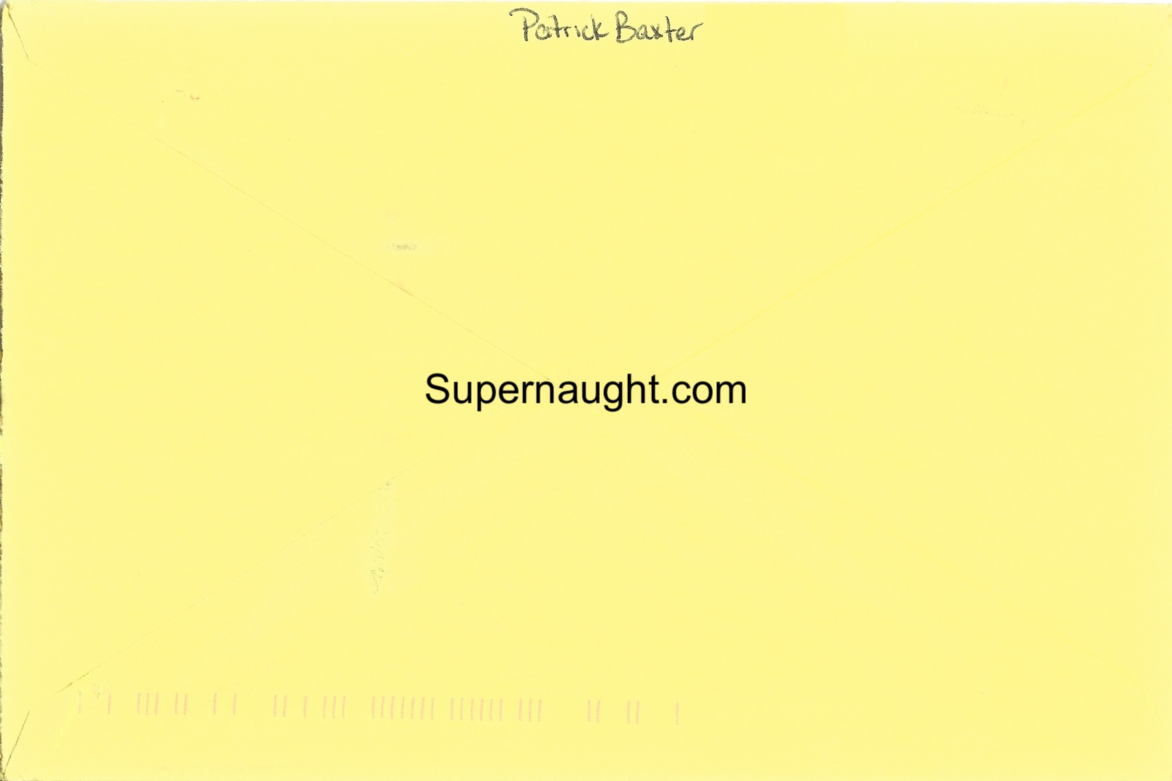 Patrick Baxter Christmas Card and Envelope Set Both Signed image 4