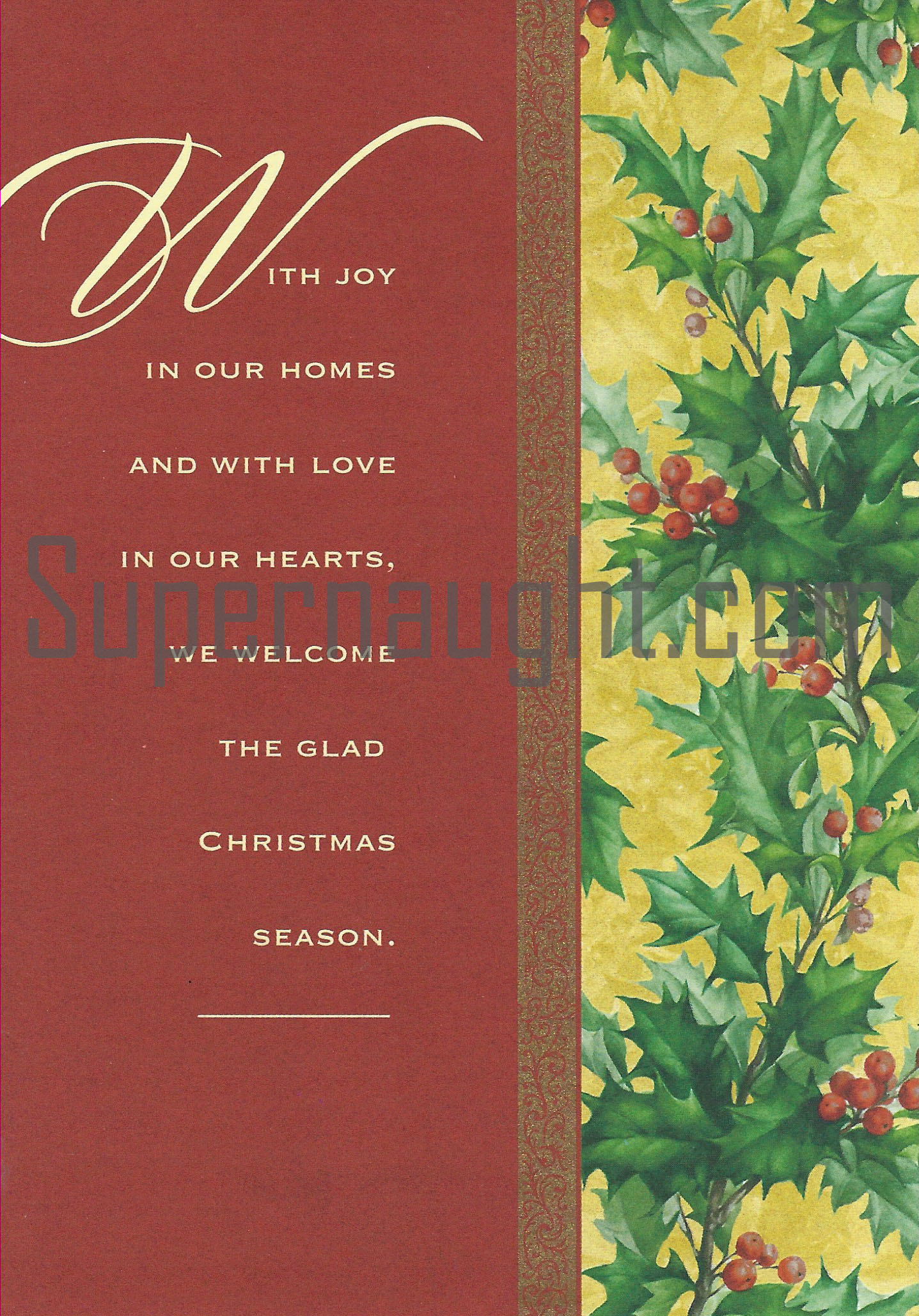 Patrick Gordon Signed Christmas Card image 2