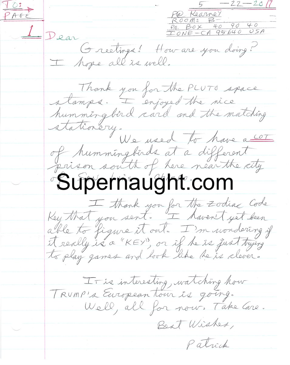 Patrick Kearney Letter Envelope Set Both Signed