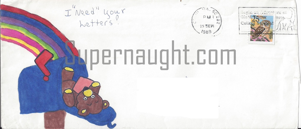 Patsy Evans Letter and Envelope with Artwork Pee Wee Gaskins Girlfriend image 3