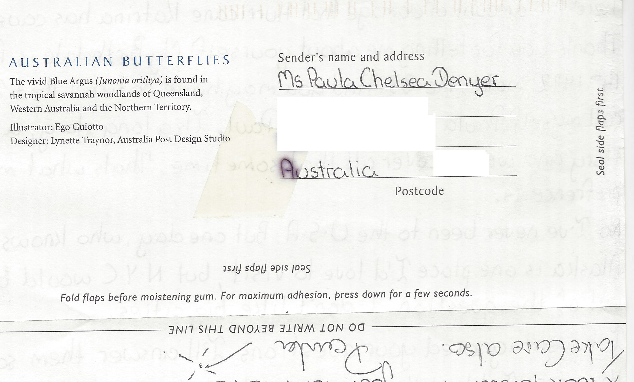 Paul Denyer Letter Signed Twice image 2