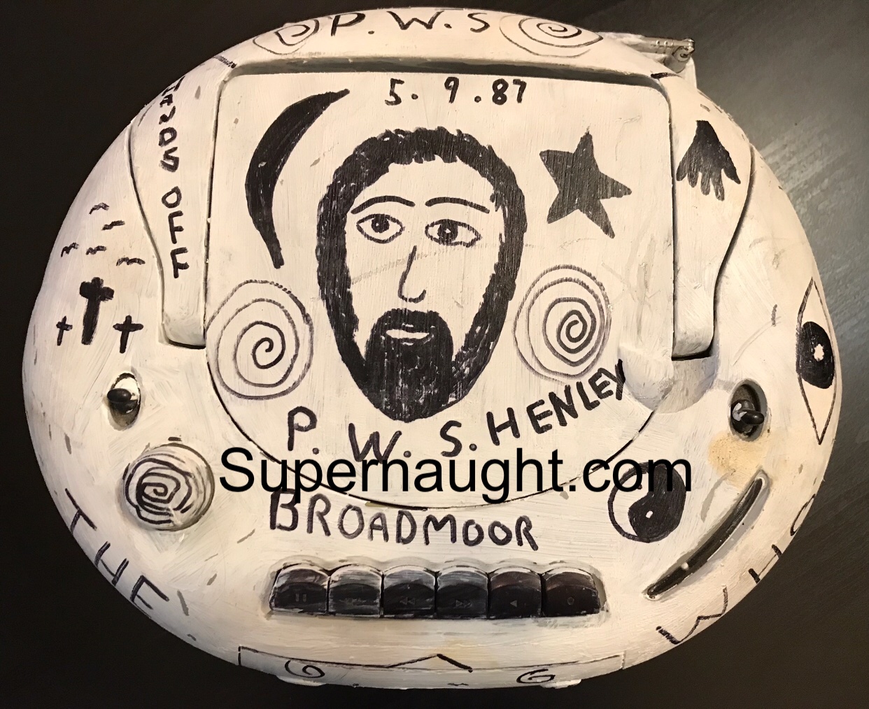 Peter Sutcliffe Boom Box With Poem And Self Portrait Artwork image 2