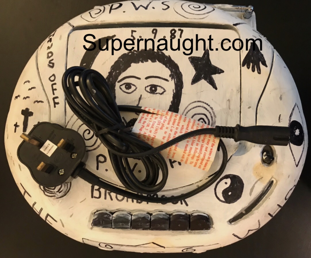 Peter Sutcliffe Boom Box With Poem And Self Portrait Artwork image 3