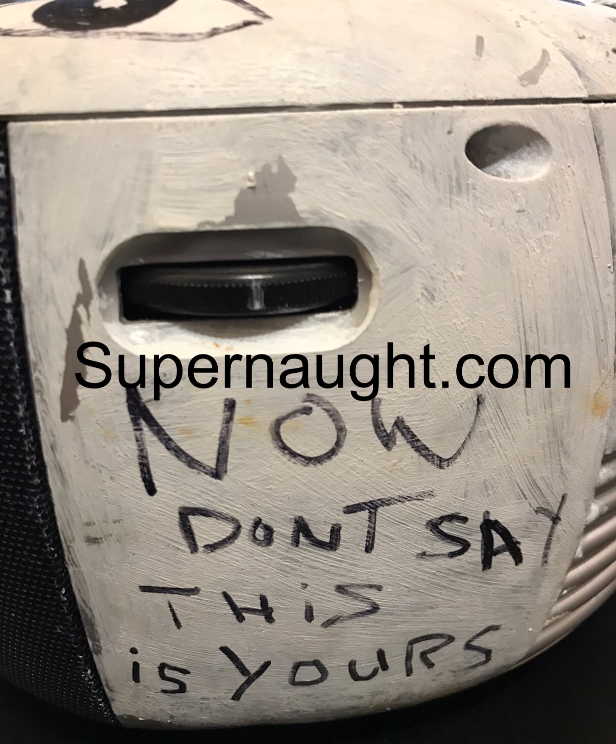 Peter Sutcliffe Boom Box With Poem And Self Portrait Artwork image 4