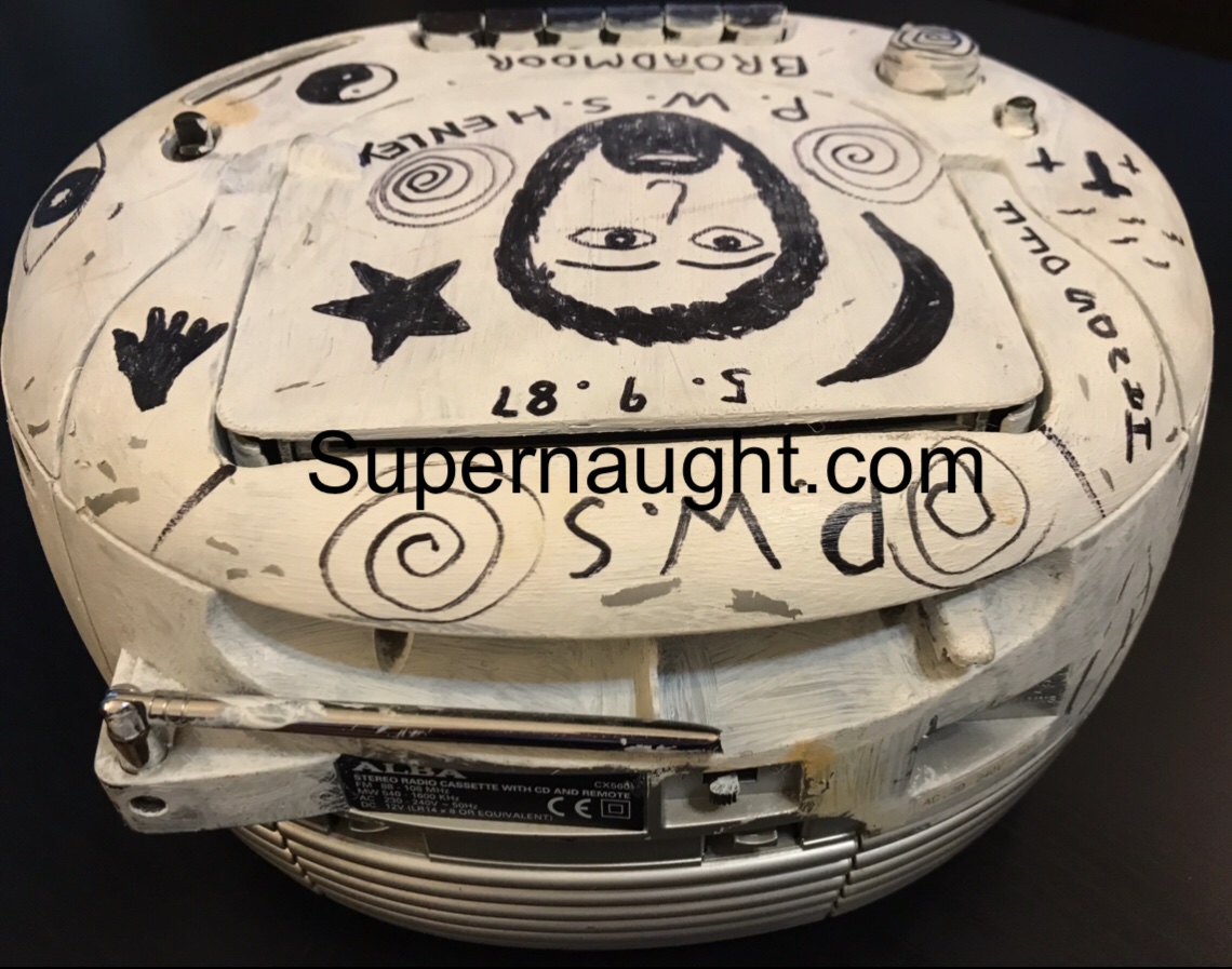 Peter Sutcliffe Boom Box With Poem And Self Portrait Artwork image 7