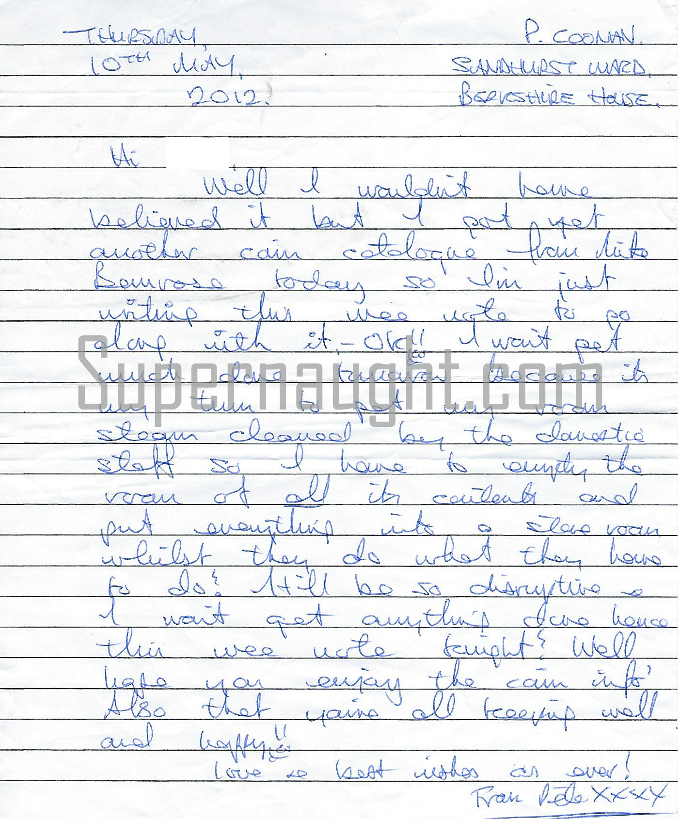Peter Sutcliffe Signed Letter