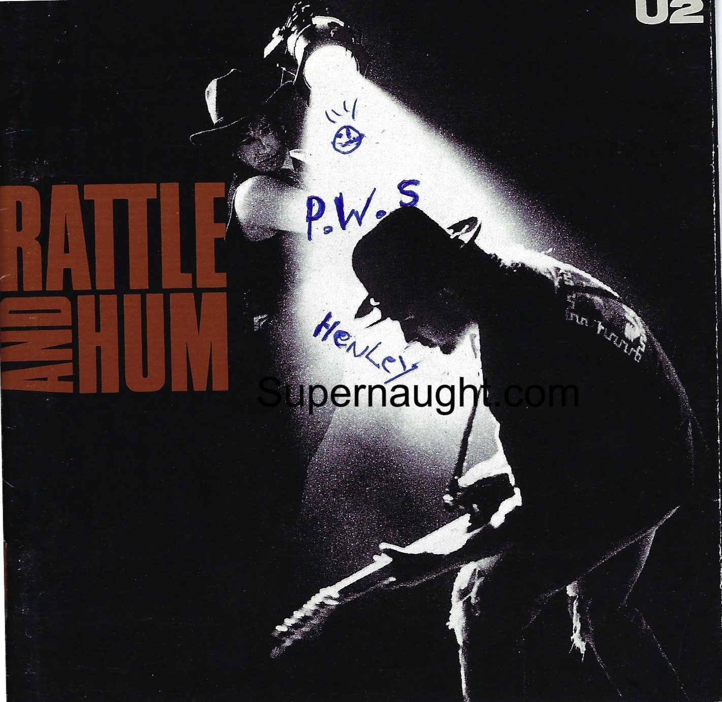 Peter Sutcliffe U2 Rattle And Hum CD Signed