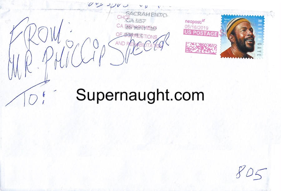 Phil Spector Card and Envelope Set Both Signed image 2