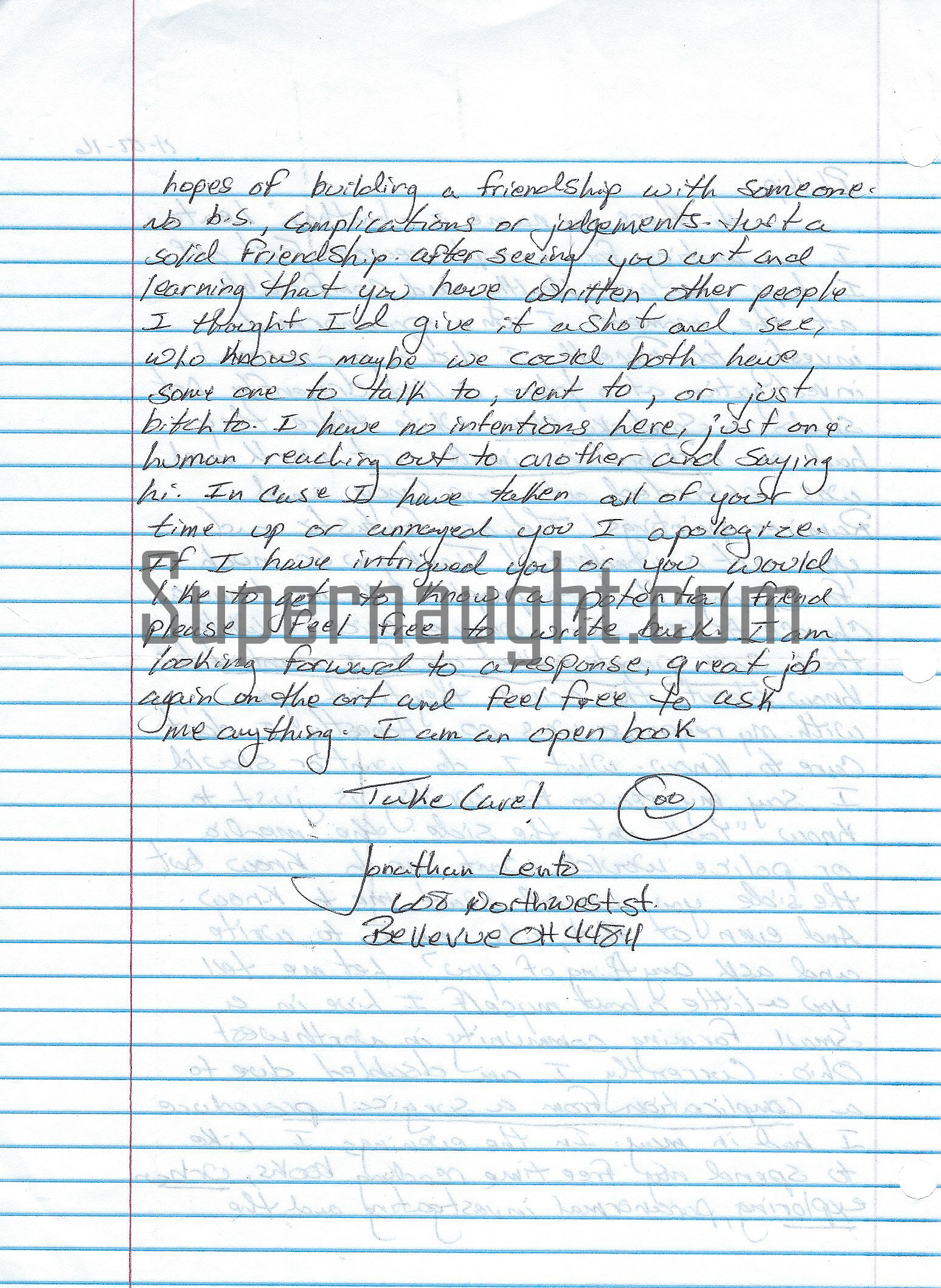 Phillip Jablonski Deceased Pen Pal Letter image 2
