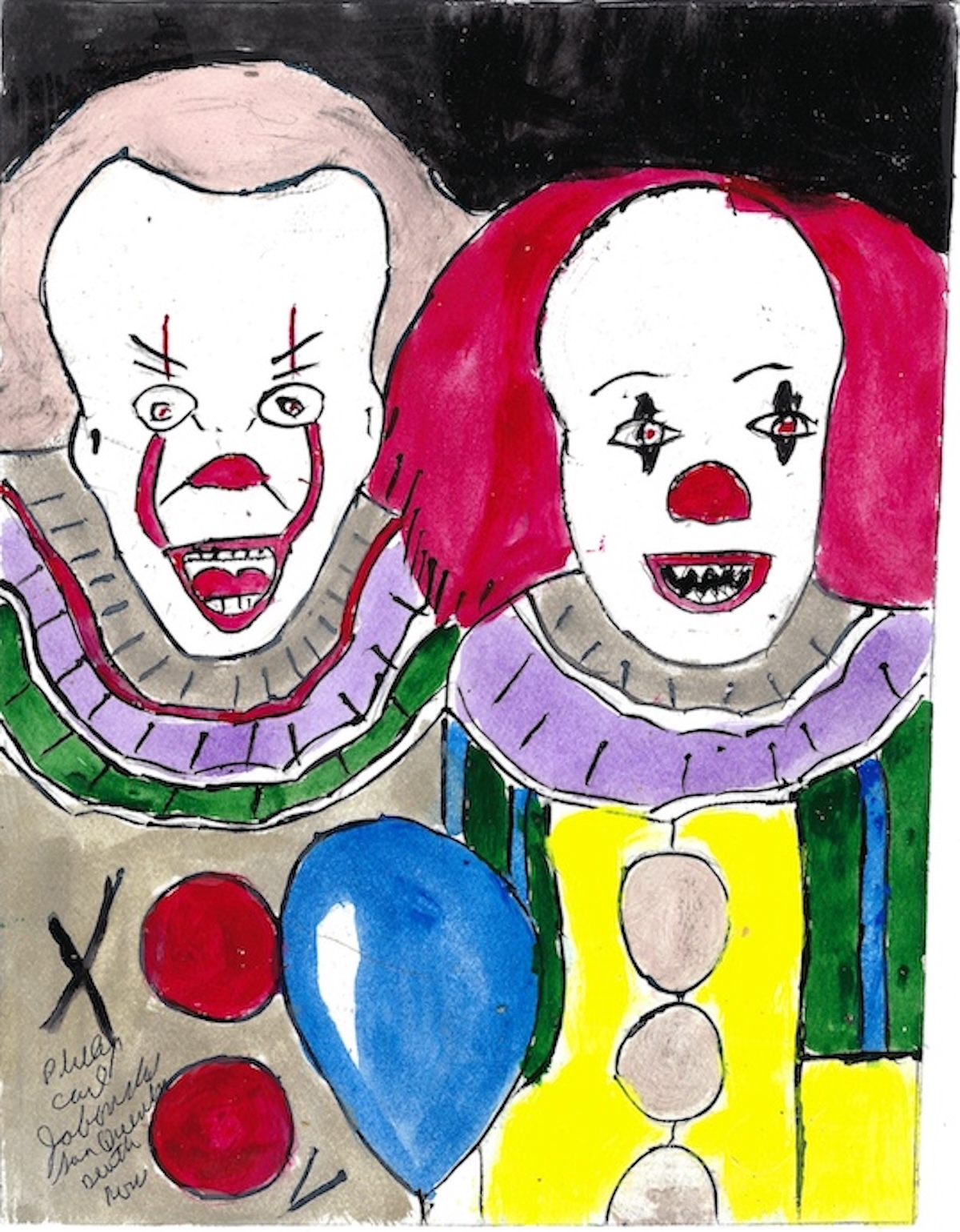 Phillip Jablonski Double Pennywise Painting Signed