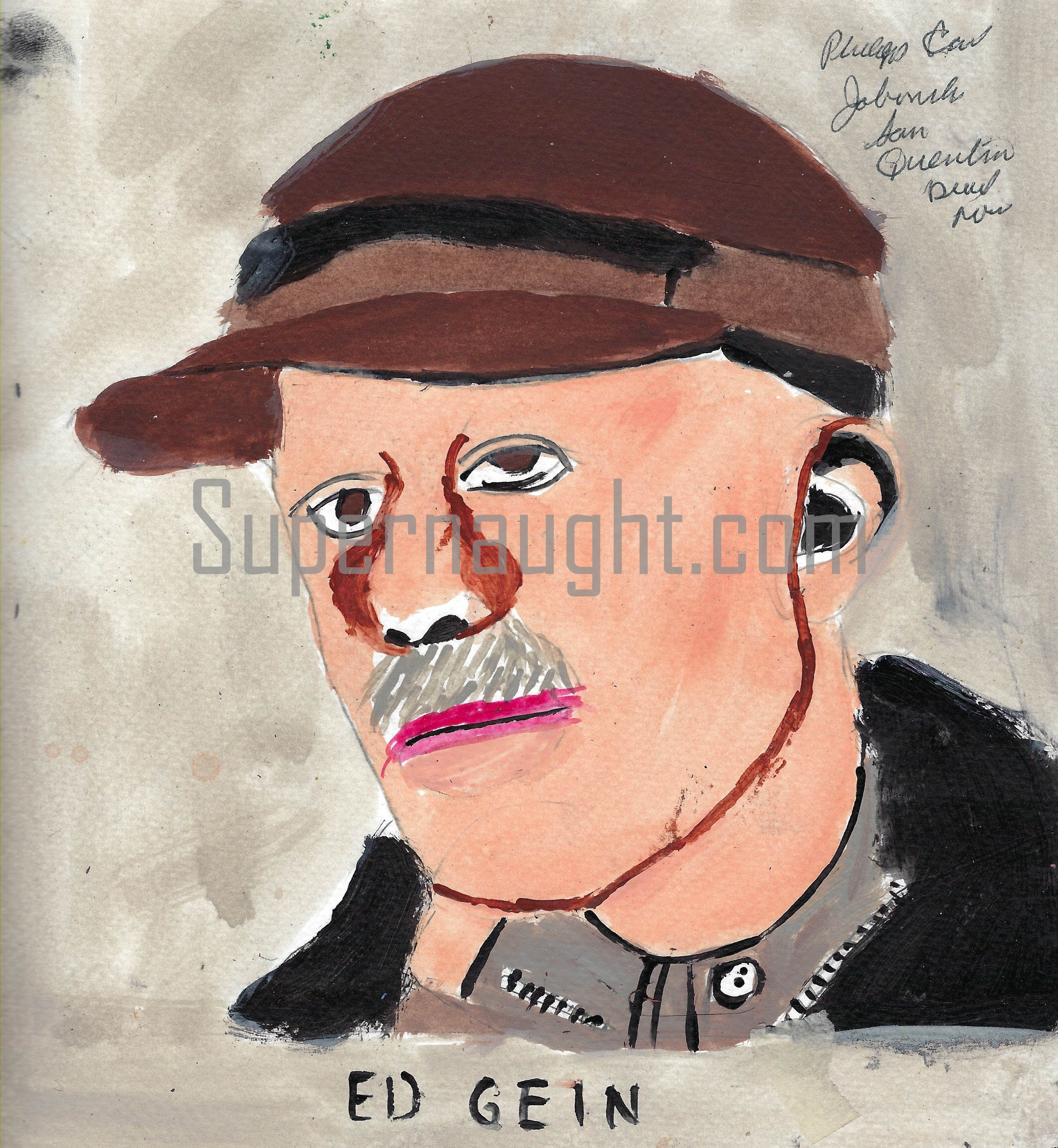 Phillip Jablonski Ed Gein Painting Signed