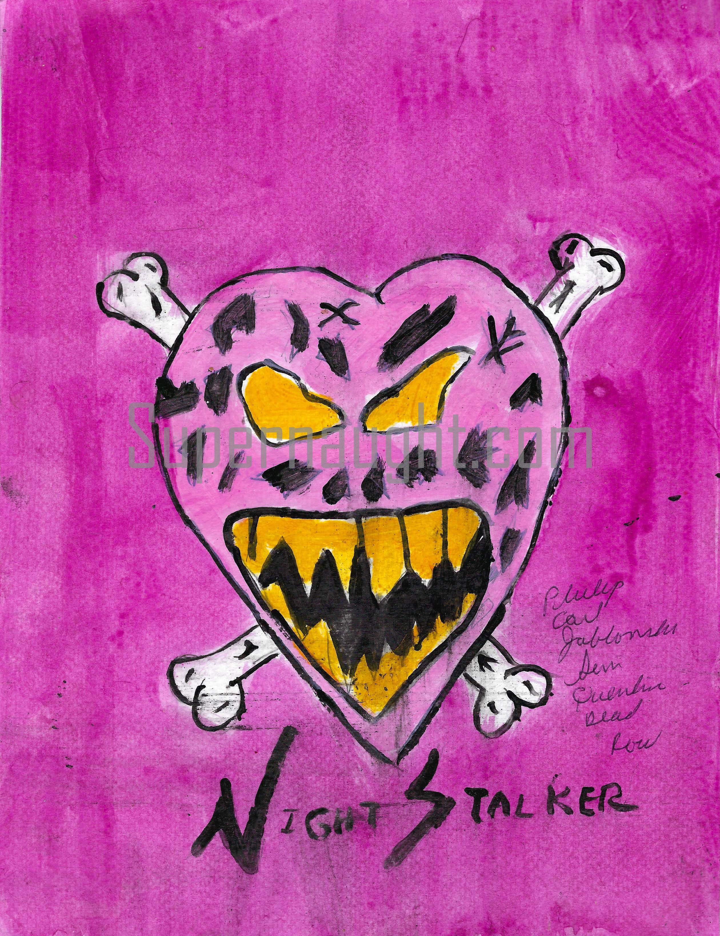 Phillip Jablonski Evil Heart Night Stalker Signed Painting