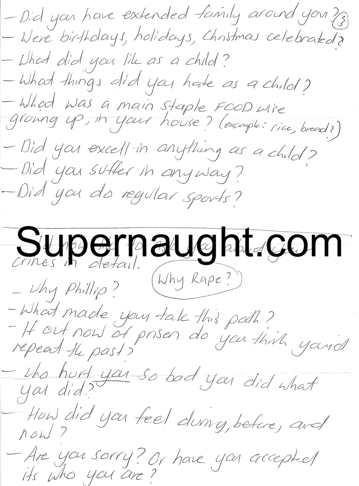 Phillip Jablonski Fan Letter and Questionnaire Signed image 2