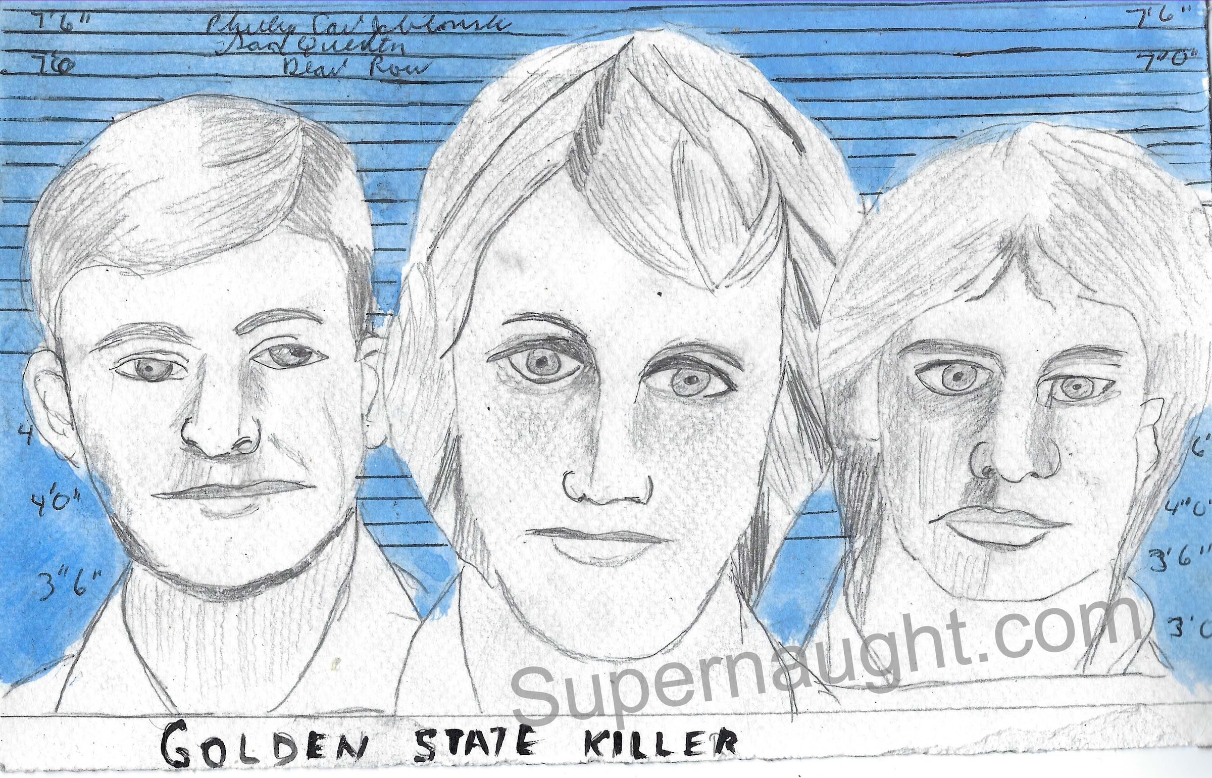 Phillip Jablonski Golden State Killer Painting Joseph DeAngelo Signed