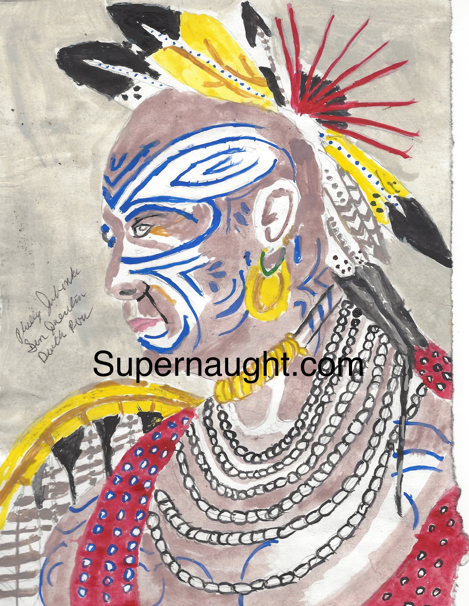 Phillip Jablonski Indian Artwork Signed