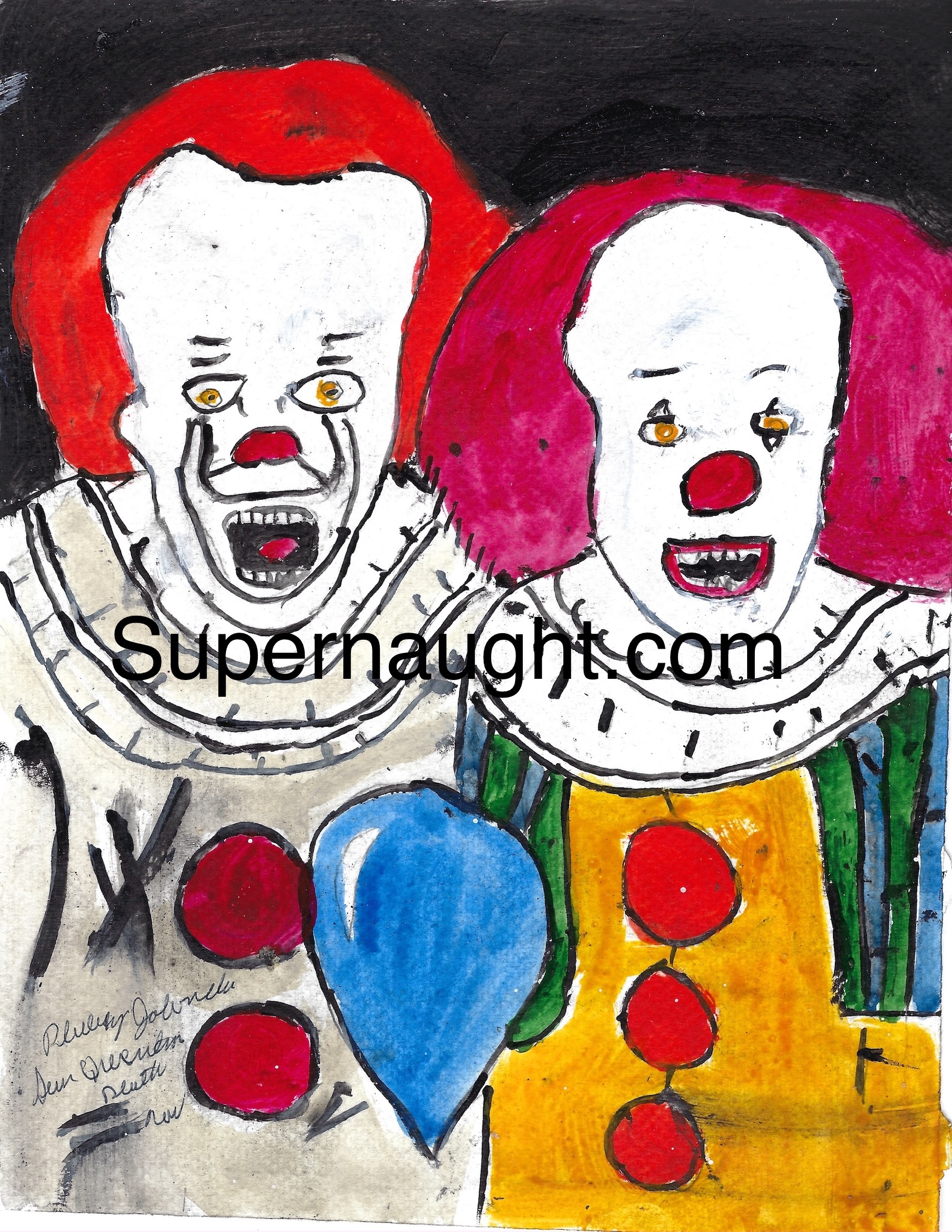 Phillip Jablonski Pennywise Painting Signed