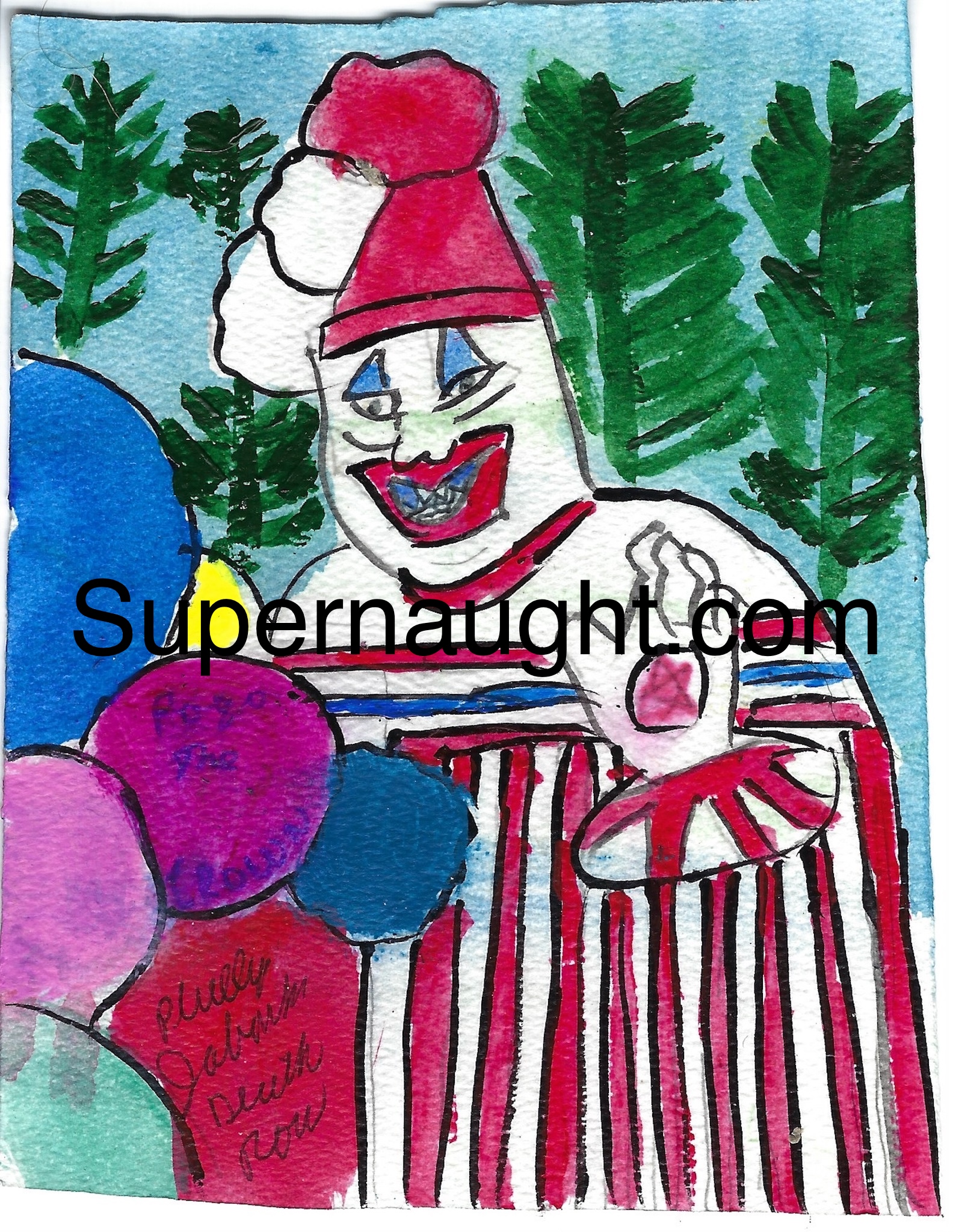 Phillip Jablonski Pogo the Clown Painting Signed
