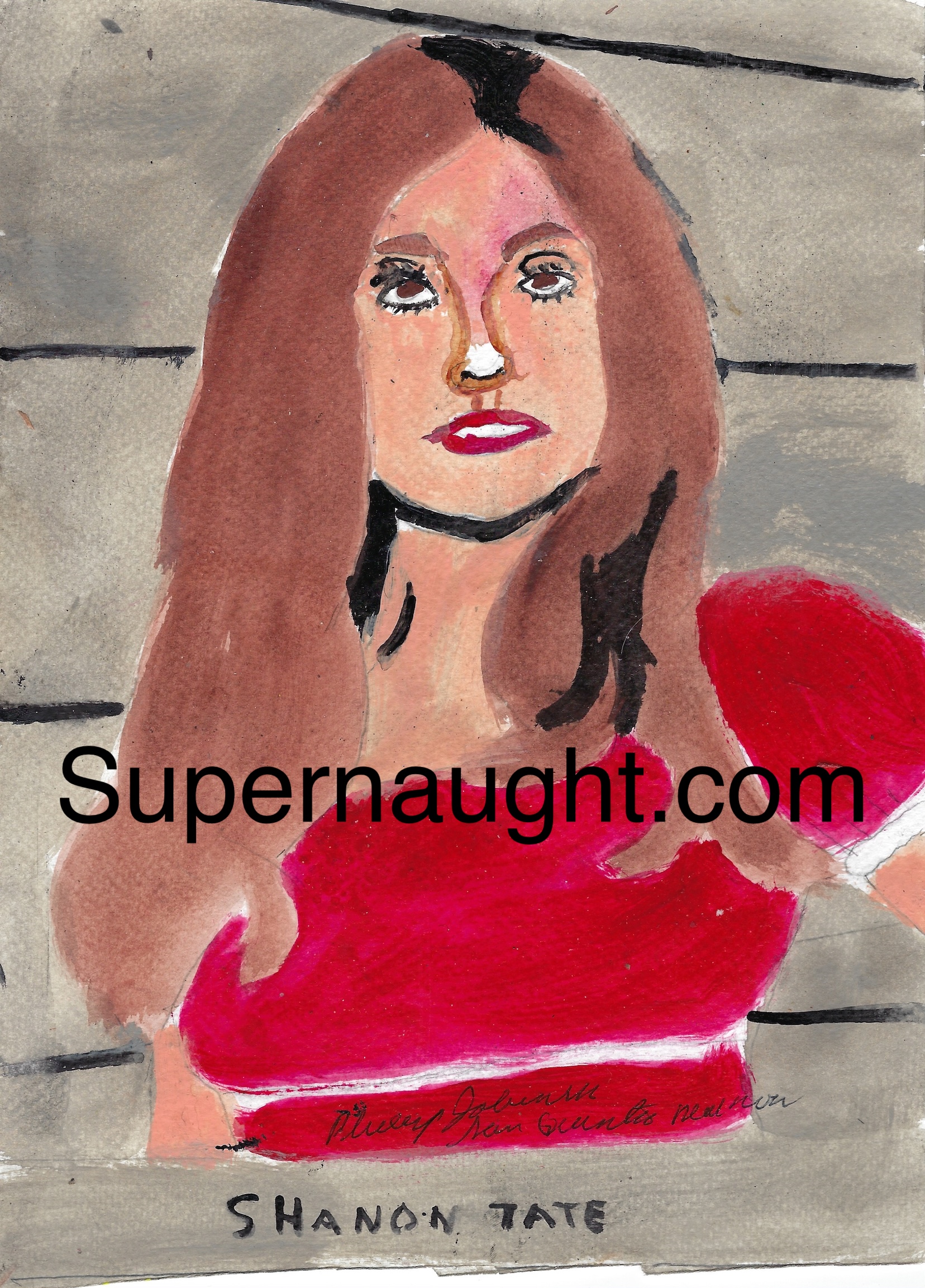 Phillip Jablonski Sharon Tate Signed Painting
