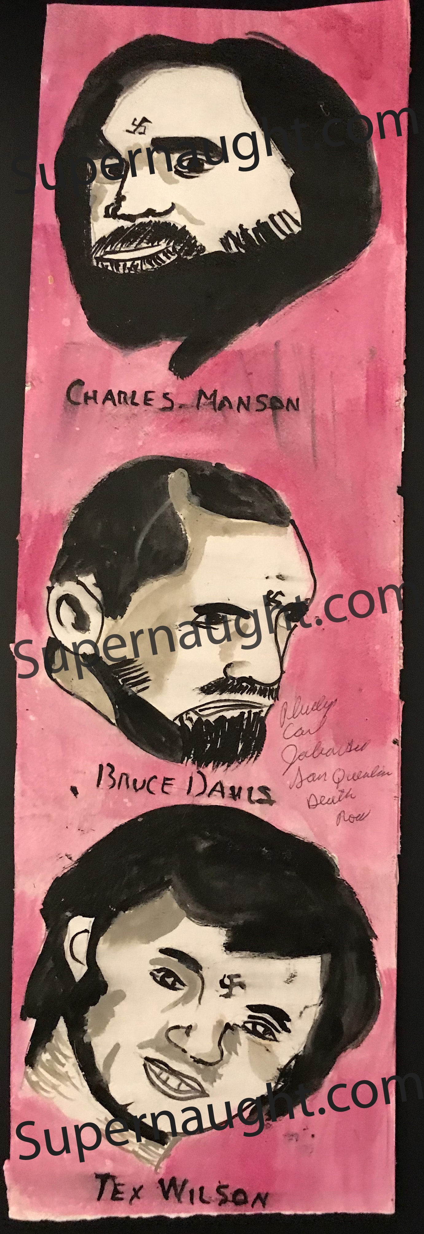 Phillip Jablonski Signed Charles Manson and Family Painting