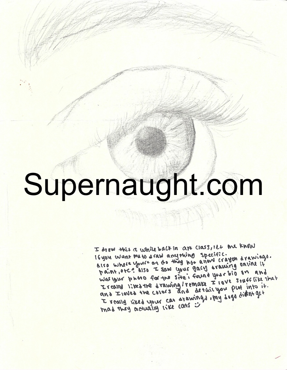 Phillip Jablonski Signed Fan Letter and Drawing image 2