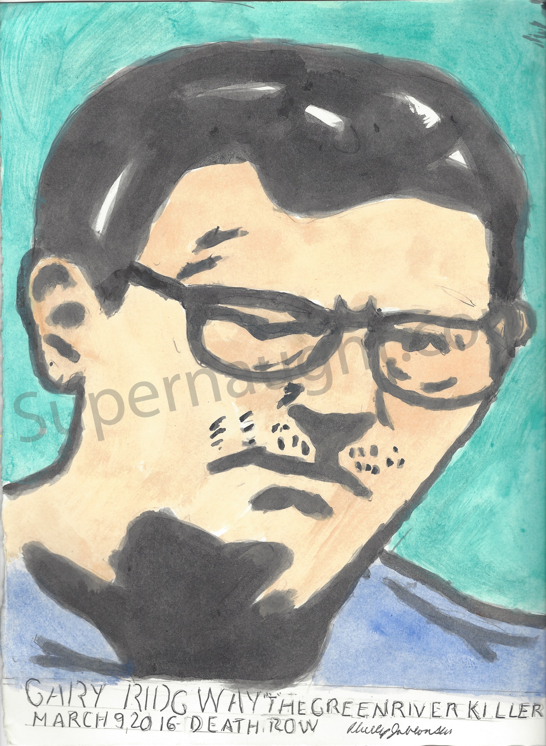 Phillip Jablonski Signed Gary Ridgway Painting