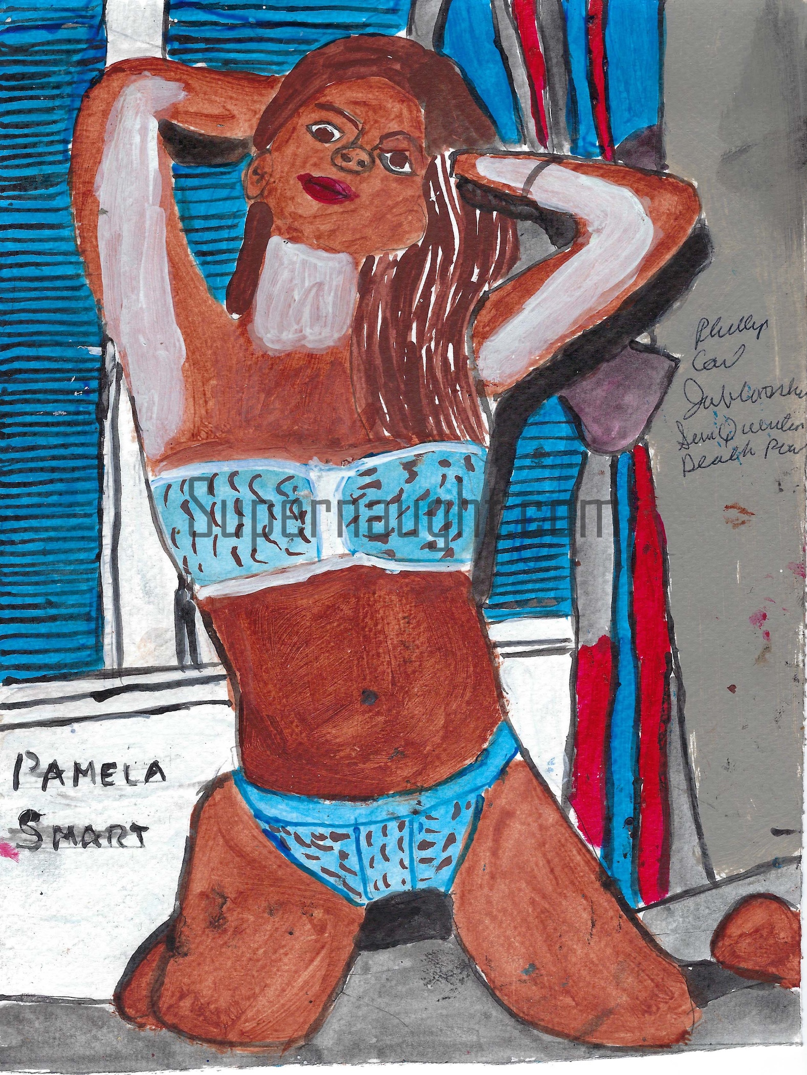 Phillip Jablonski Signed Pamela Smart Painting