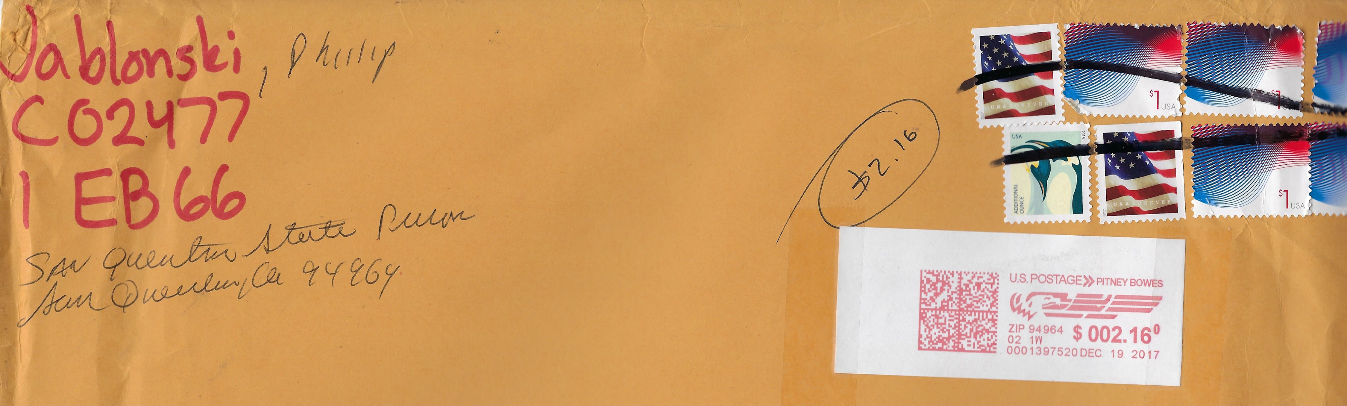 Phillip Jablonski Signed Portion Manila Envelope