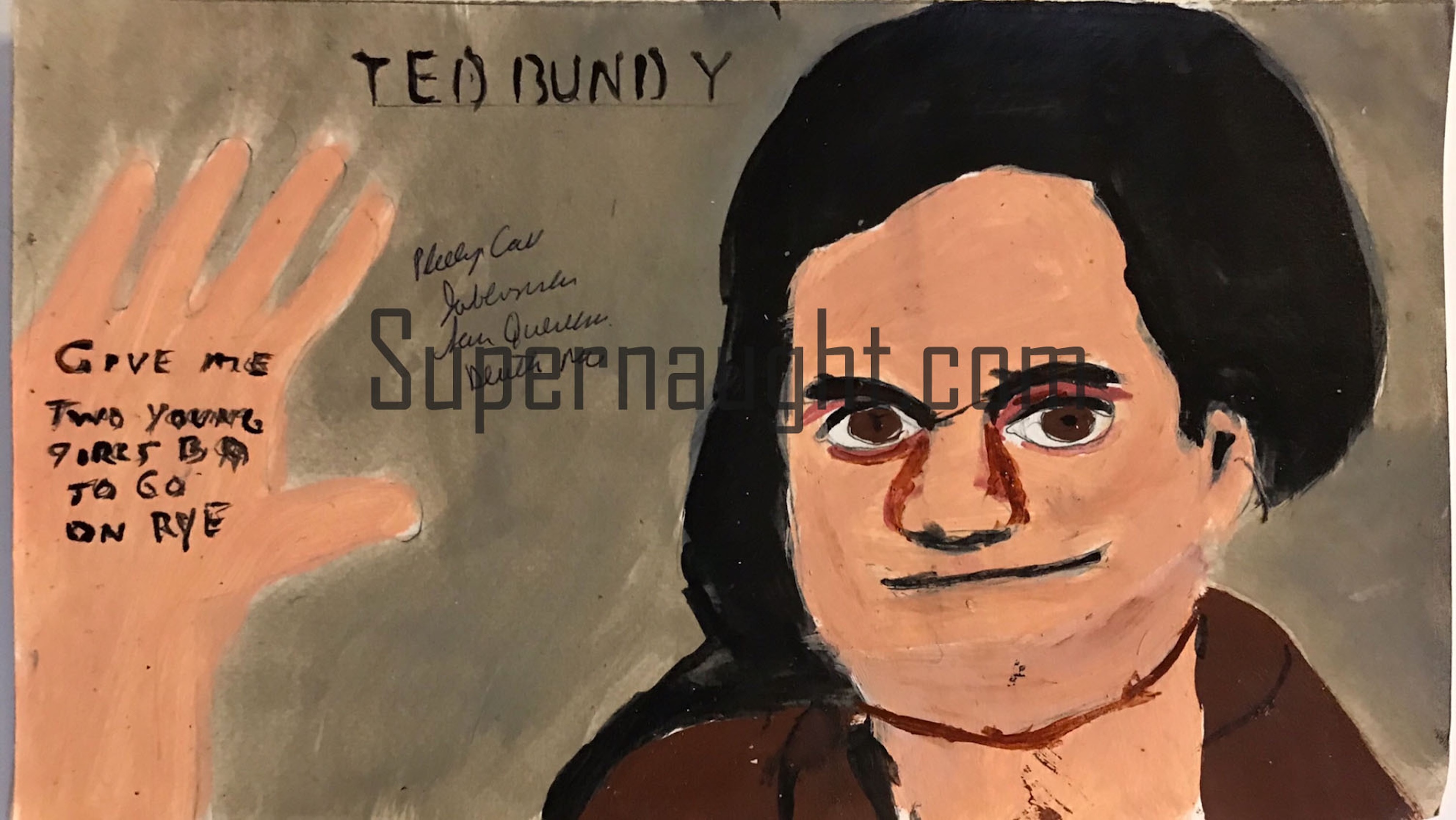 Phillip Jablonski Ted Bundy Serial Killer Painting Hand Signed
