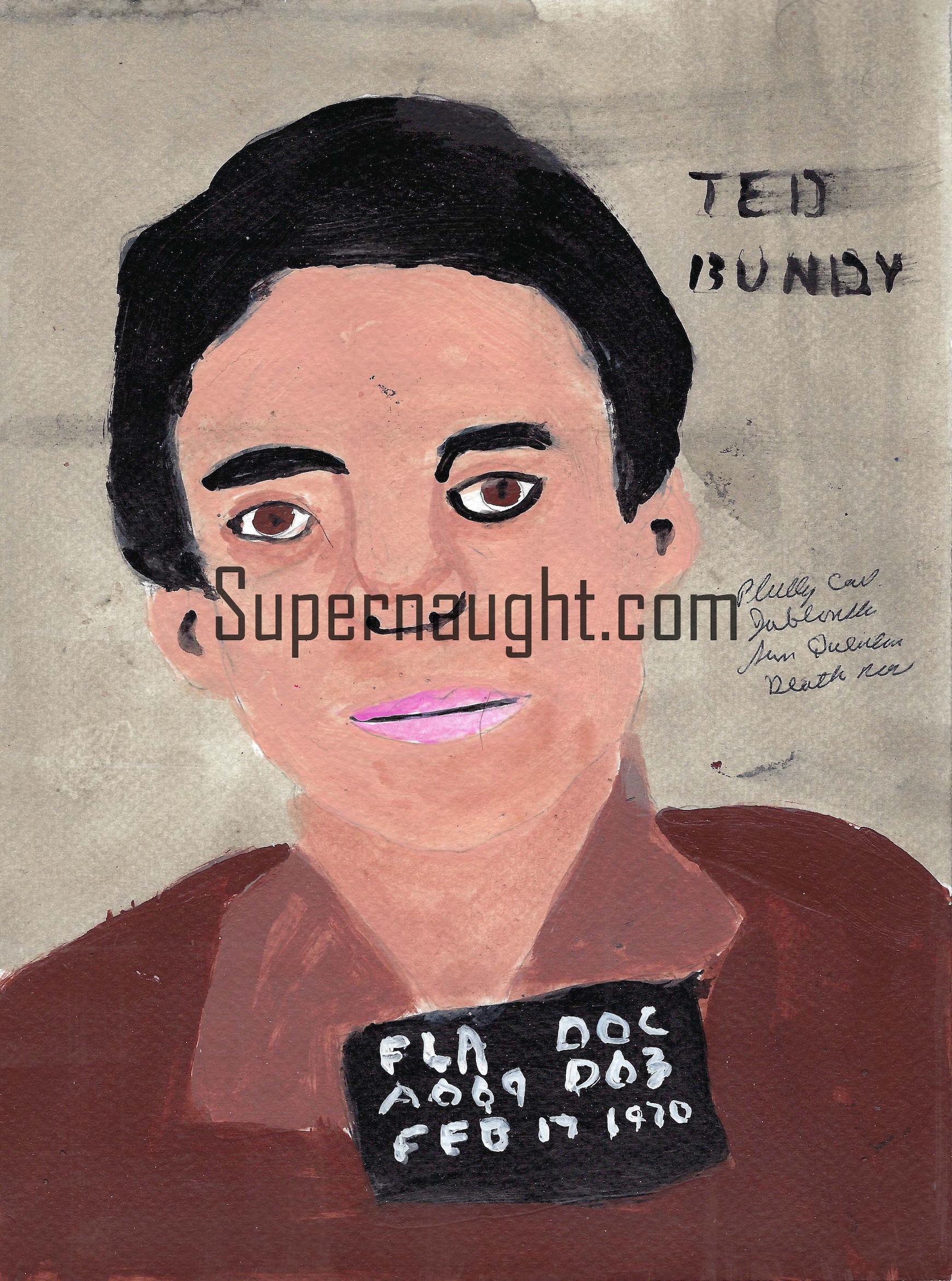 Phillip Jablonski Ted Bundy Signed Painting