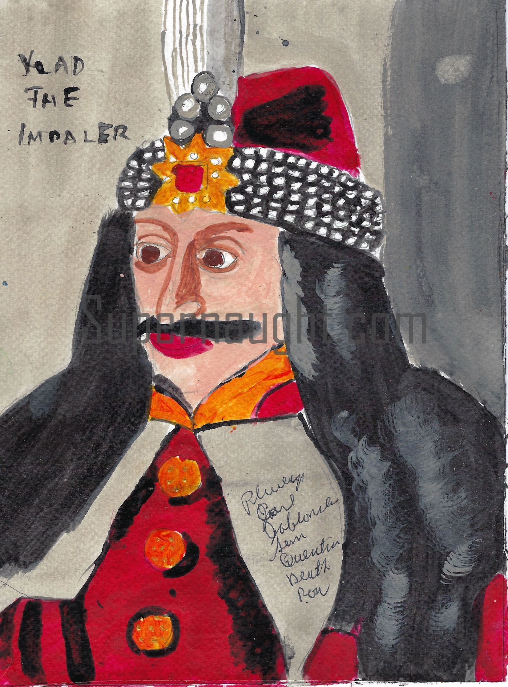 Phillip Jablonski Vlad The Impaler Painting Signed