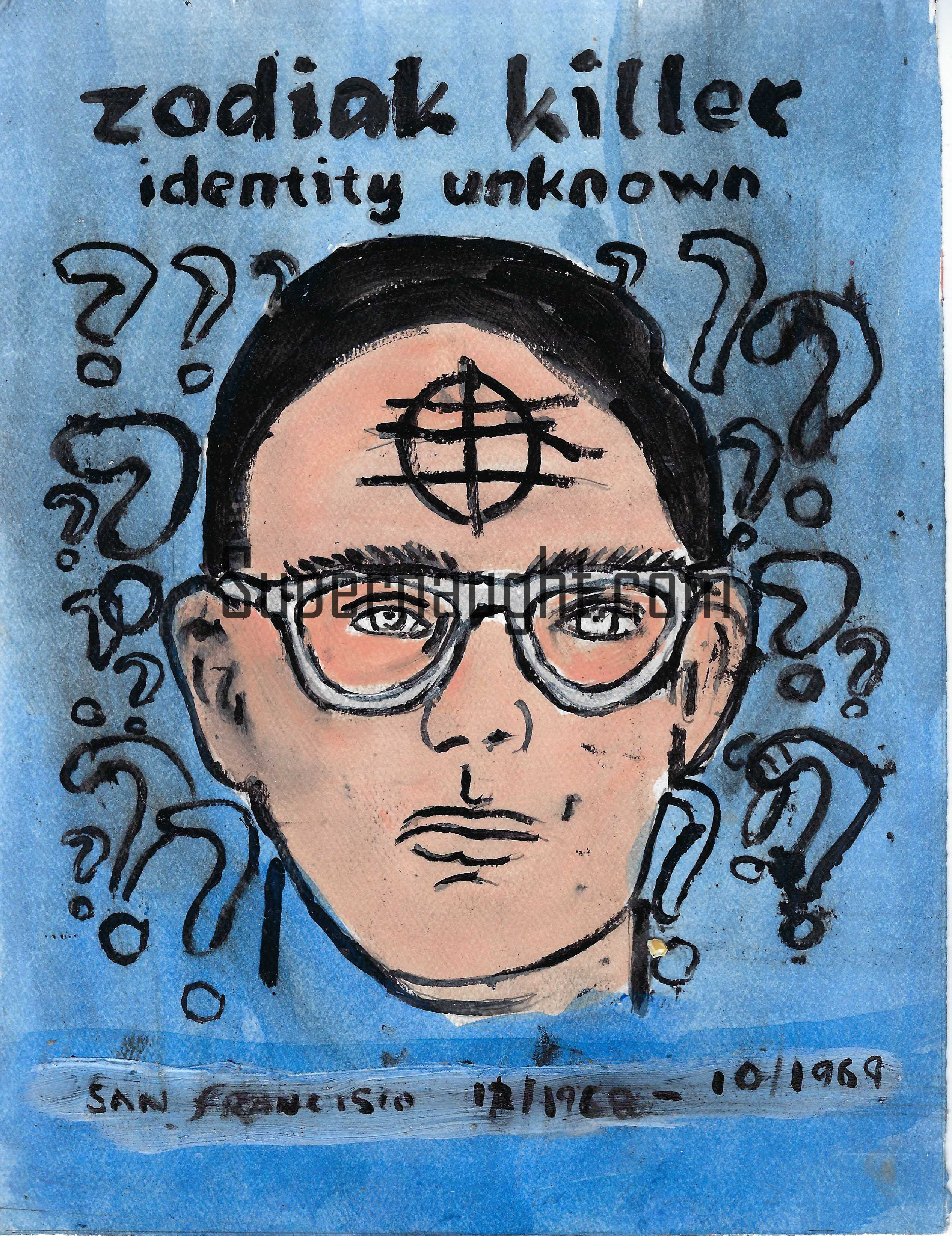 Phillip Jablonski Zodiac Killer Painting Signed