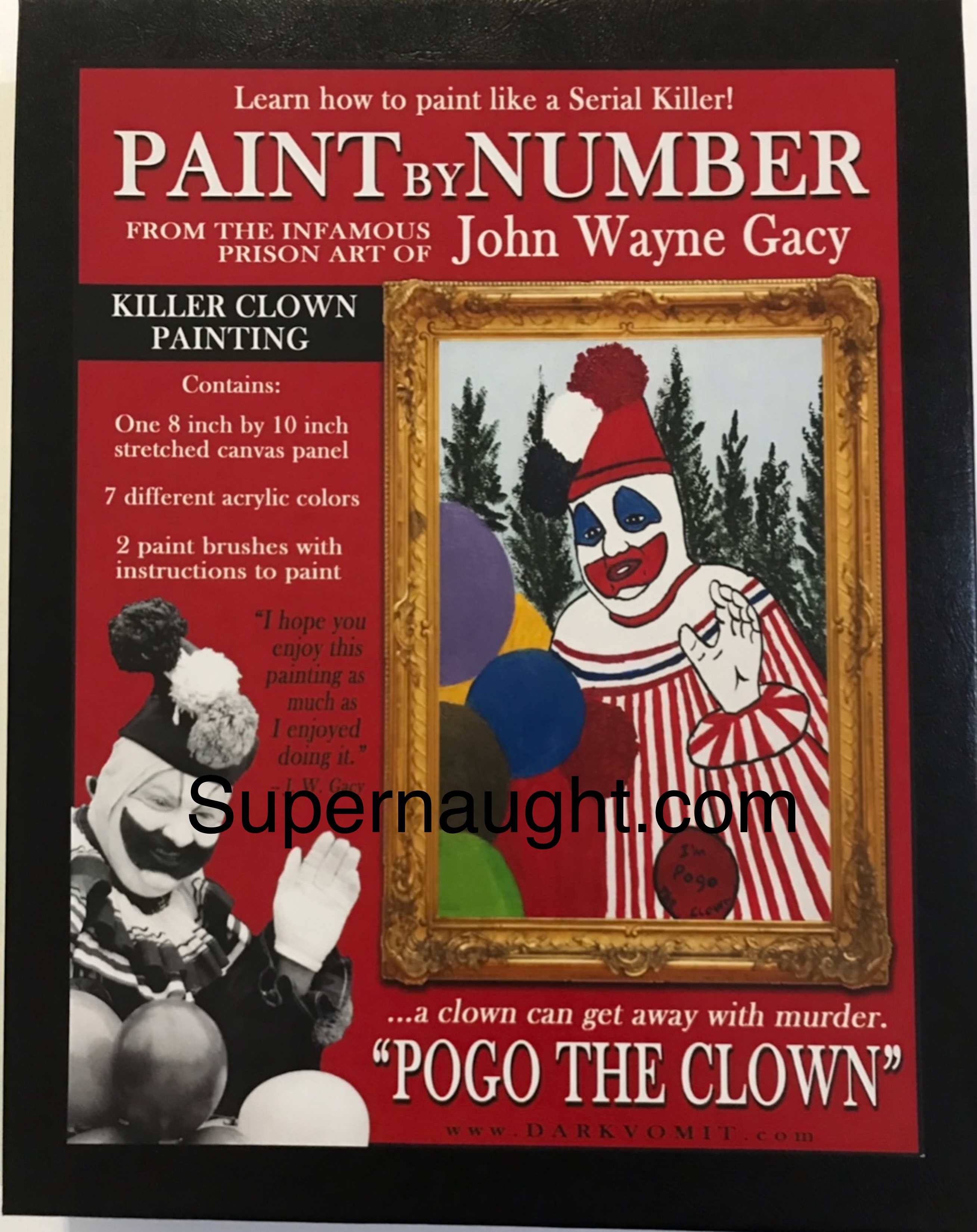 Pogo the Clown John Wayne Gacy Paint By Numbers