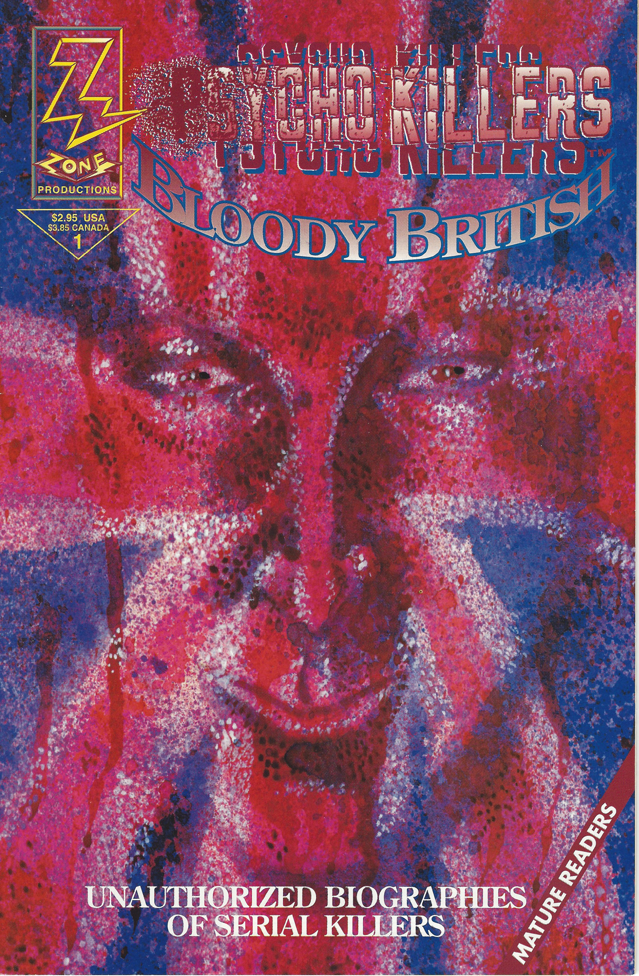 Psycho Killers Bloody British Comic Book Peter Sutcliffe Dennis Nilsen