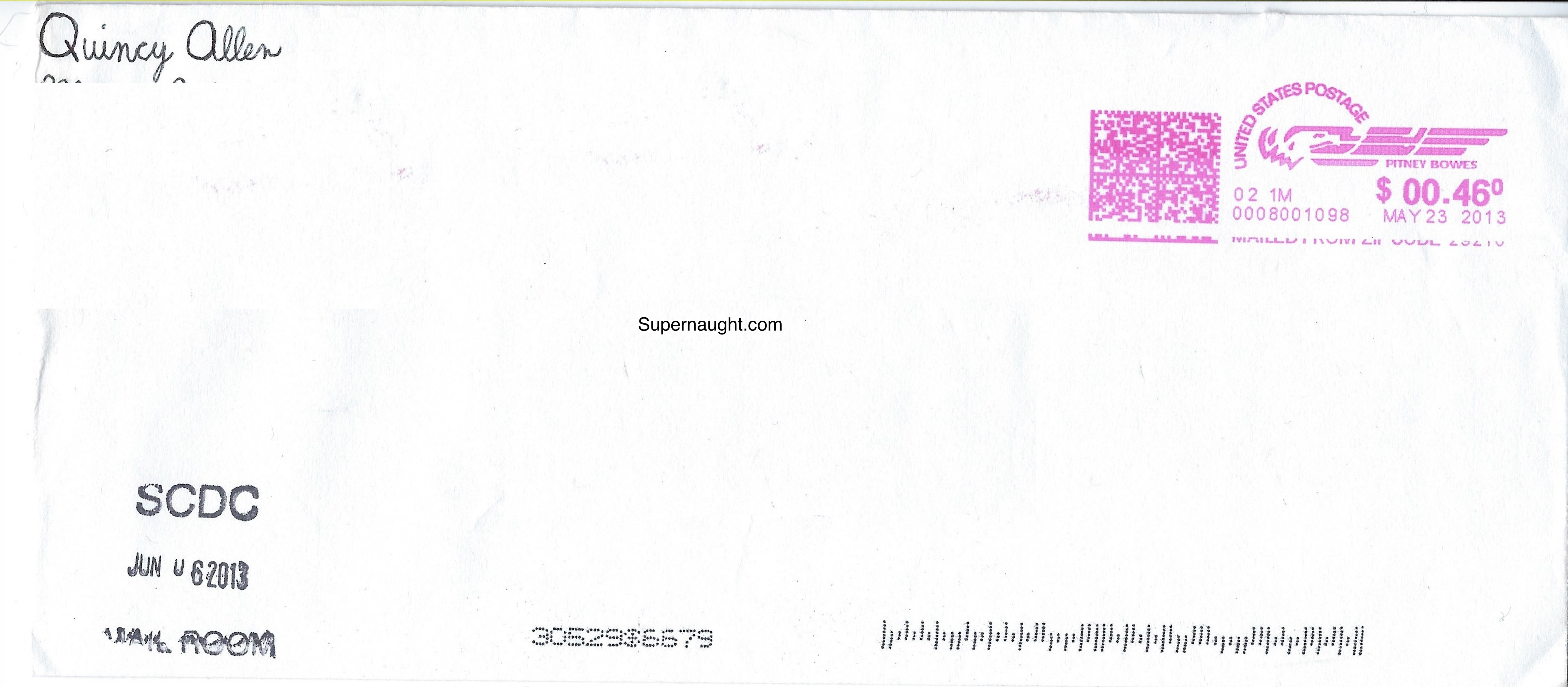 Quincy Jovan Allen Letter and Envelope Set Both Signed image 2