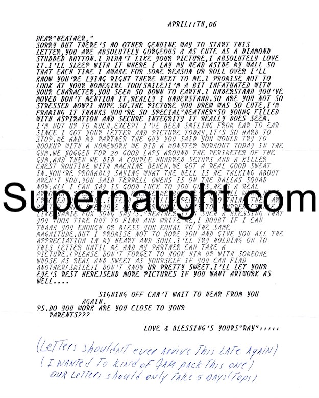 Ray Shawn Jackson Signed Poem