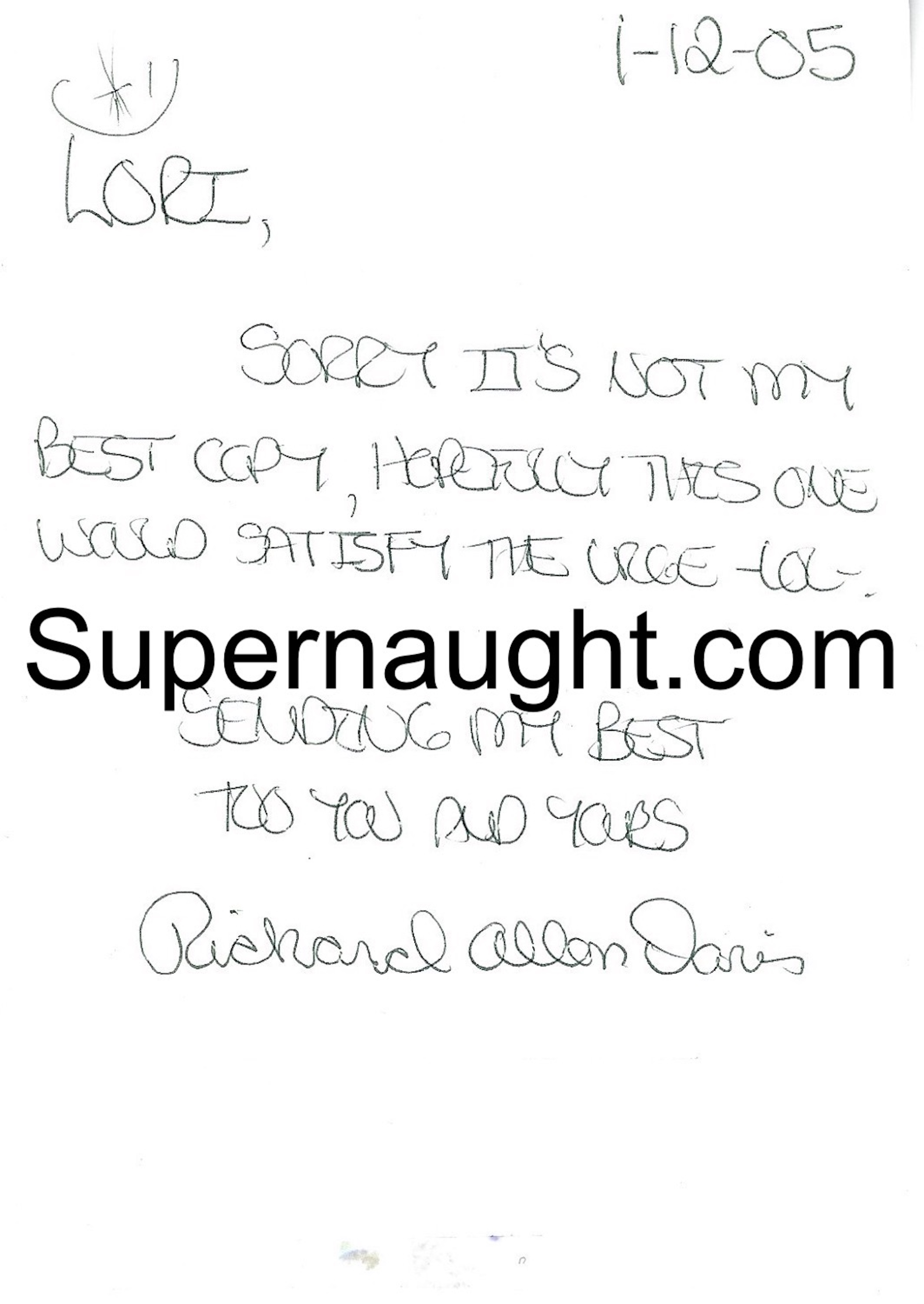 Richard Allen Davis Photo Signed image 2