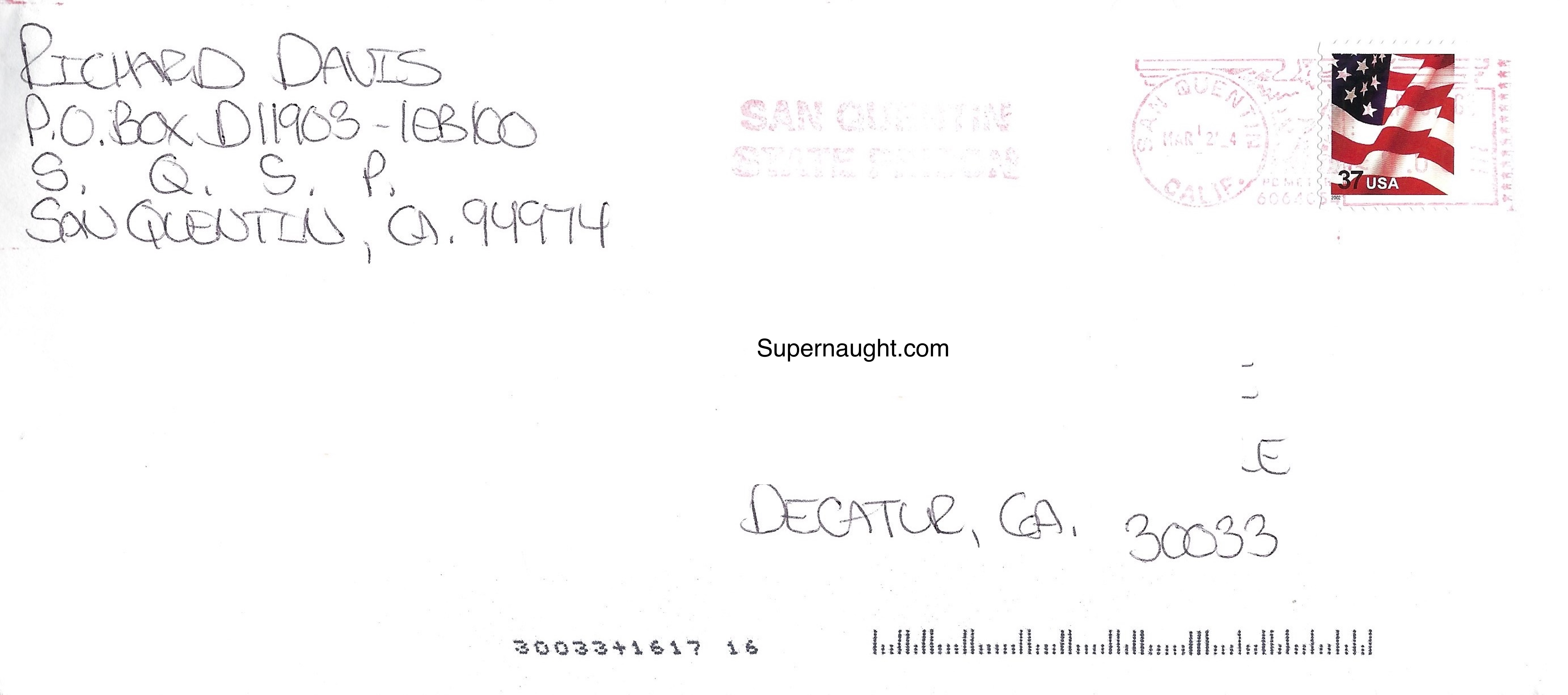 Richard Allen Davis Signed Envelope