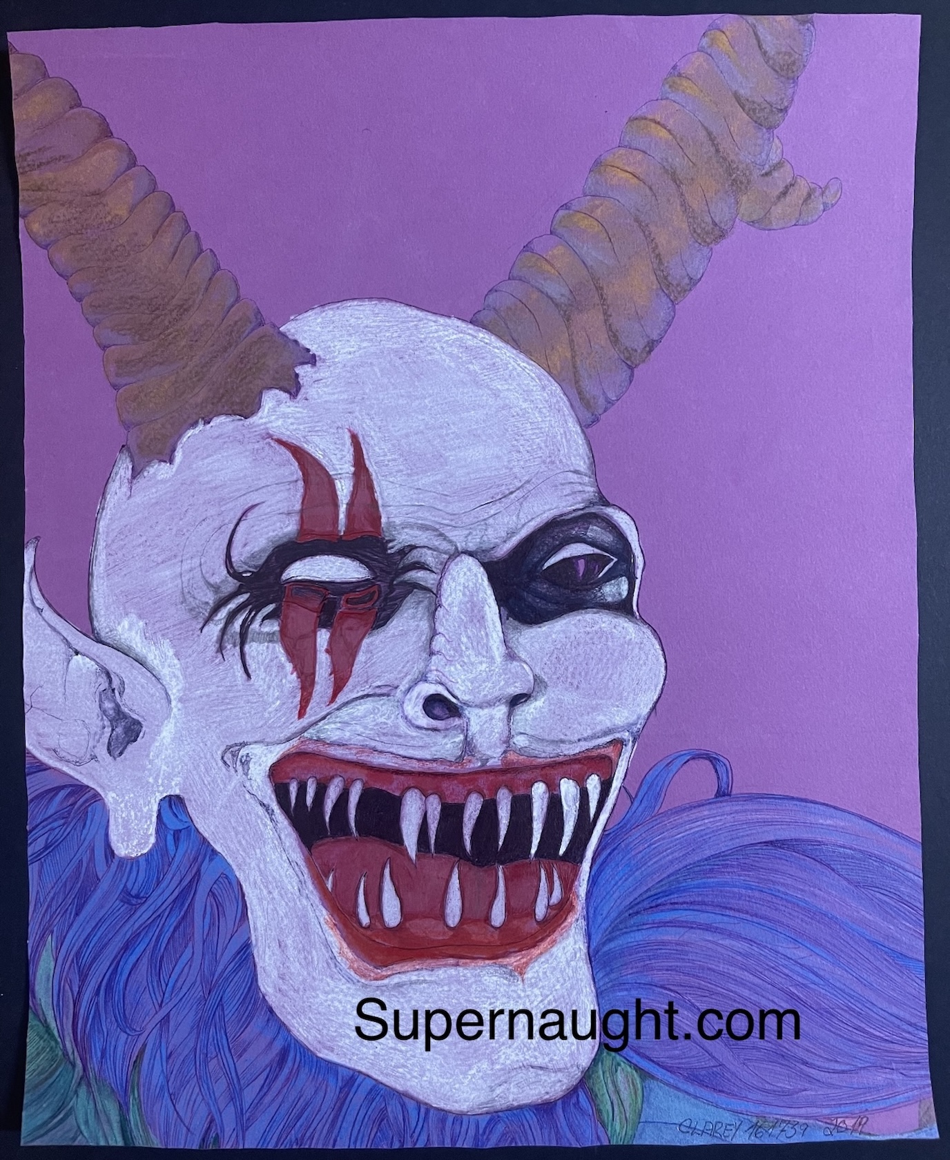 Richard Clarey Krampus Artwork Signed
