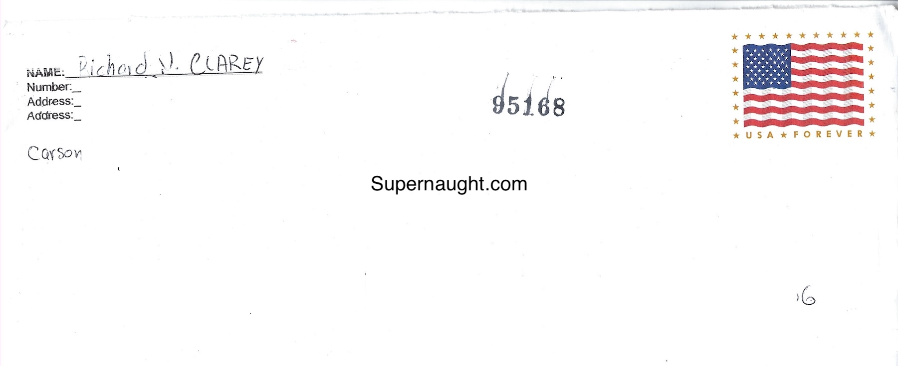 Richard Clarey Card Artwork with Signed Envelope image 4